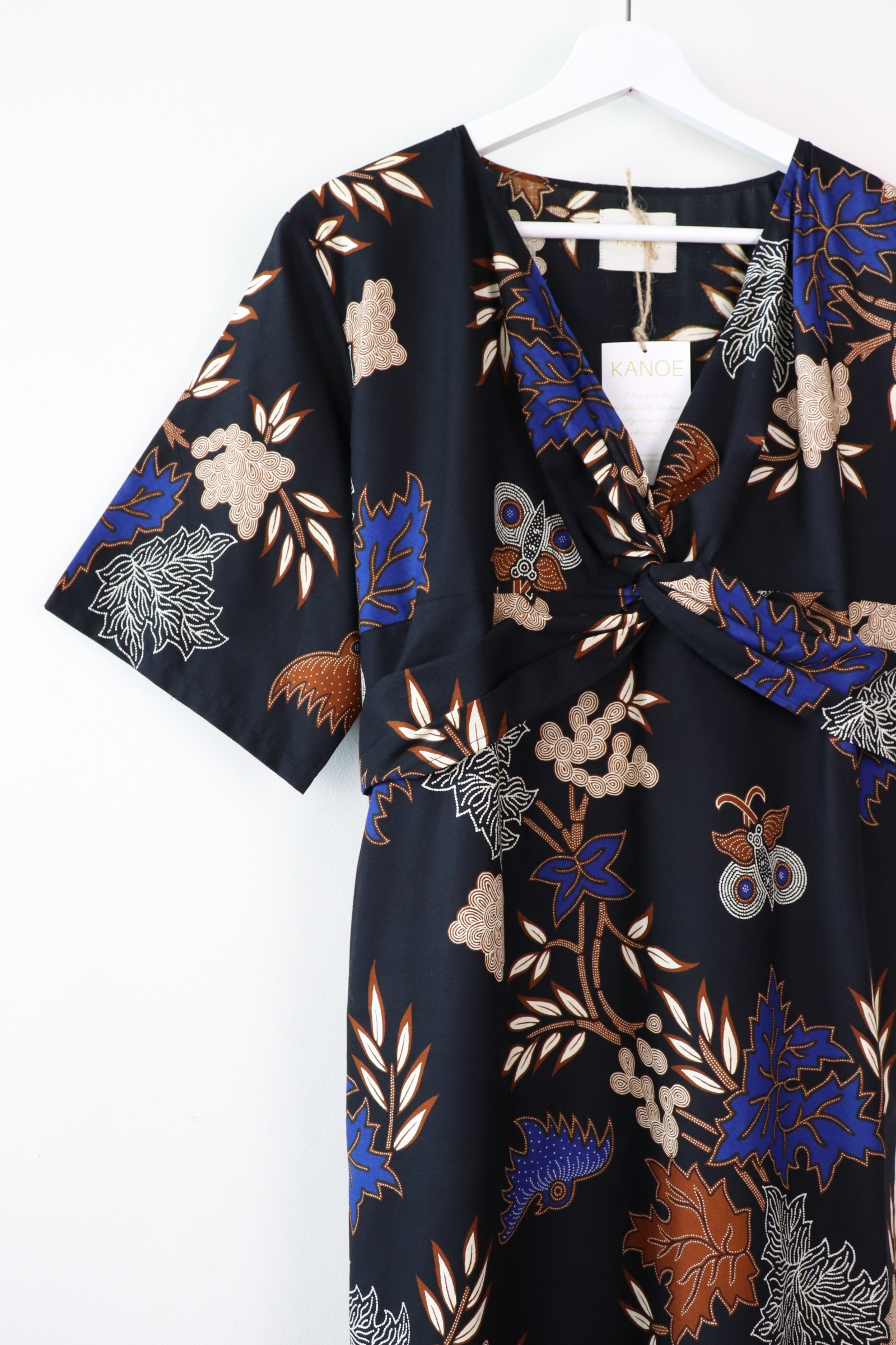 Twisted Front Dress - Rachox (Blue)