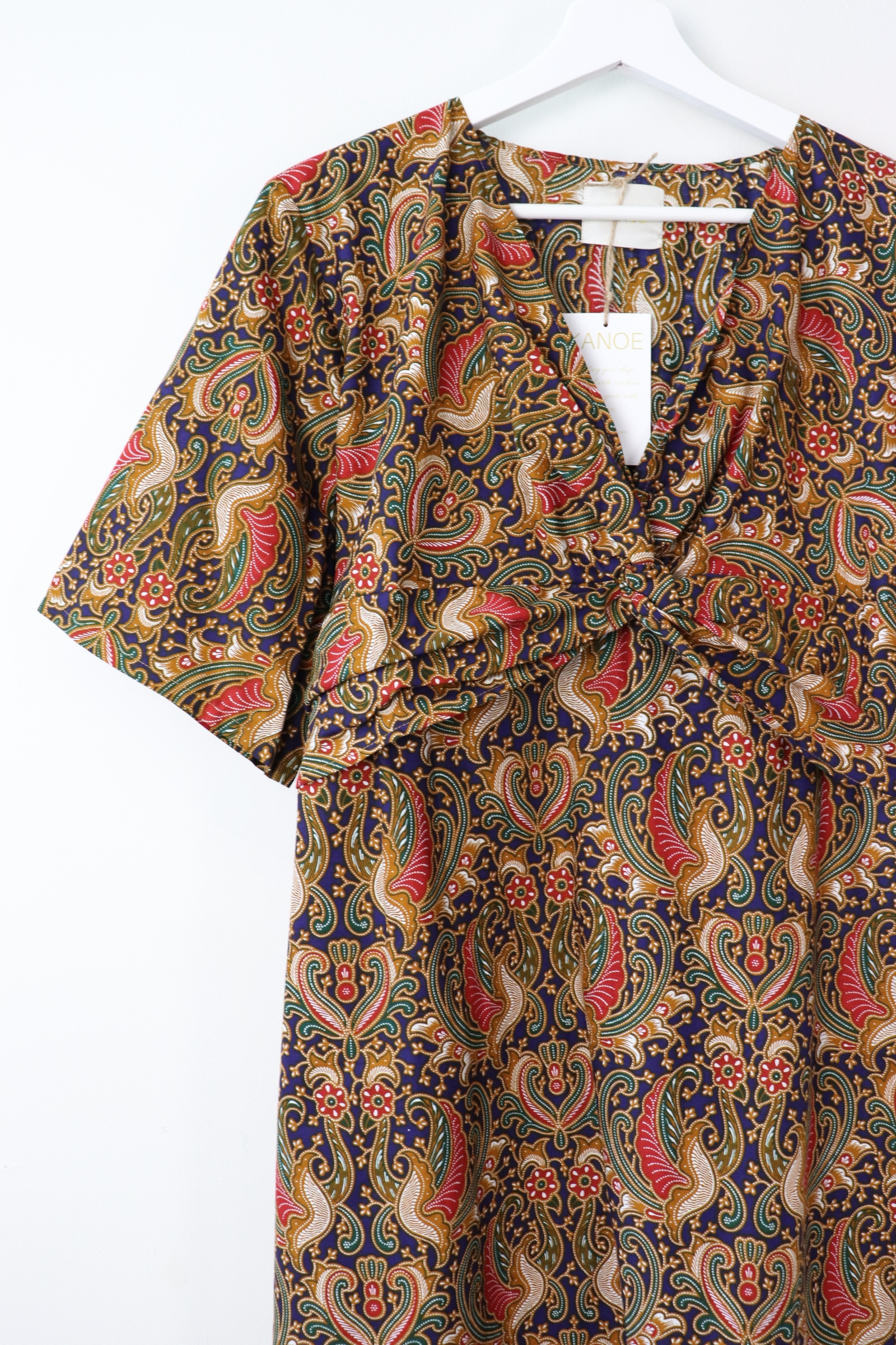 Twisted Front Dress - Aini (Blue)