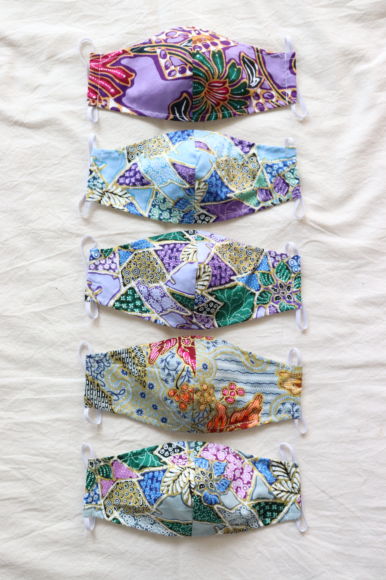 Goldline Batik Mask - Unicorn ( Set of 5 )