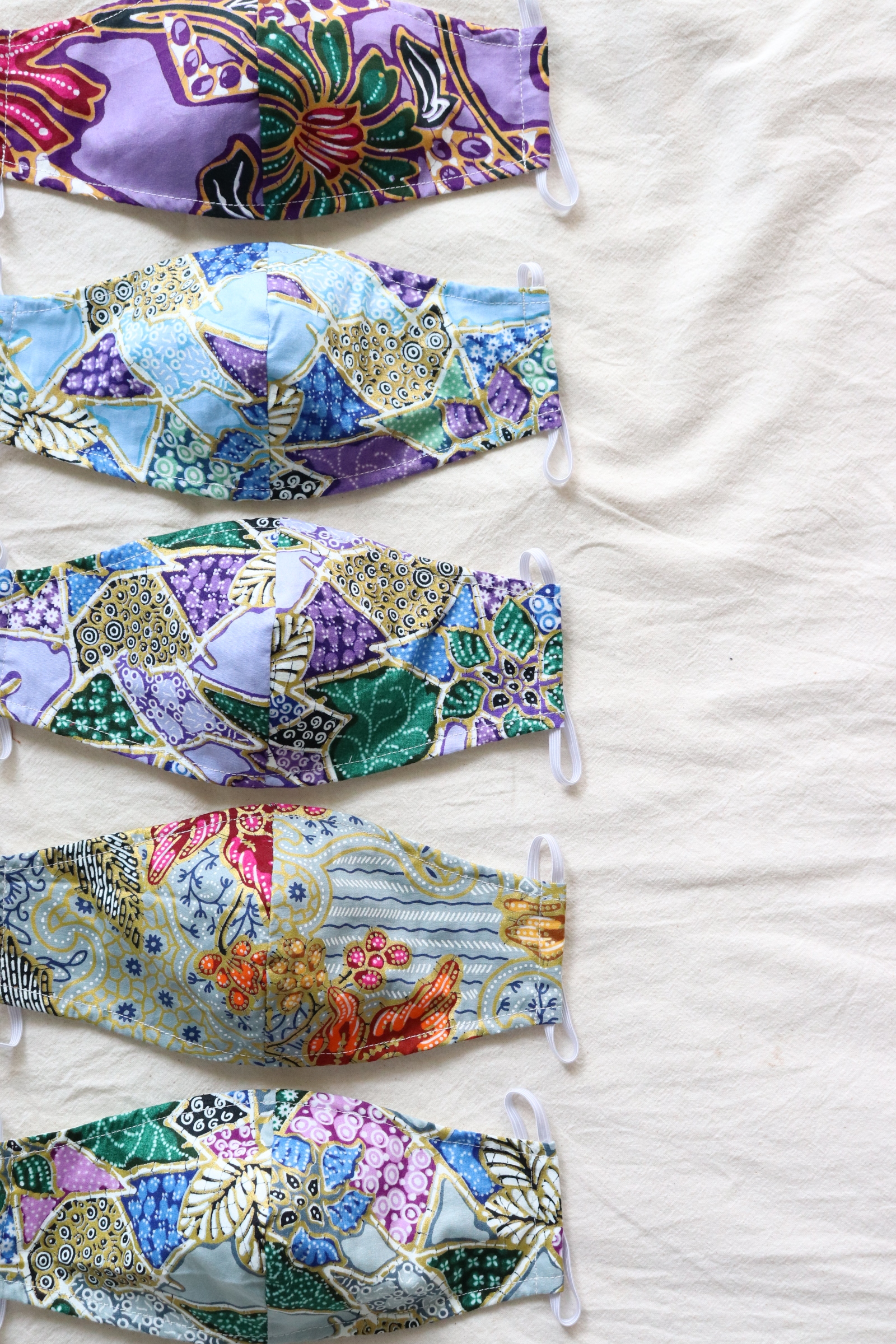 Goldline Batik Mask - Unicorn ( Set of 5 )