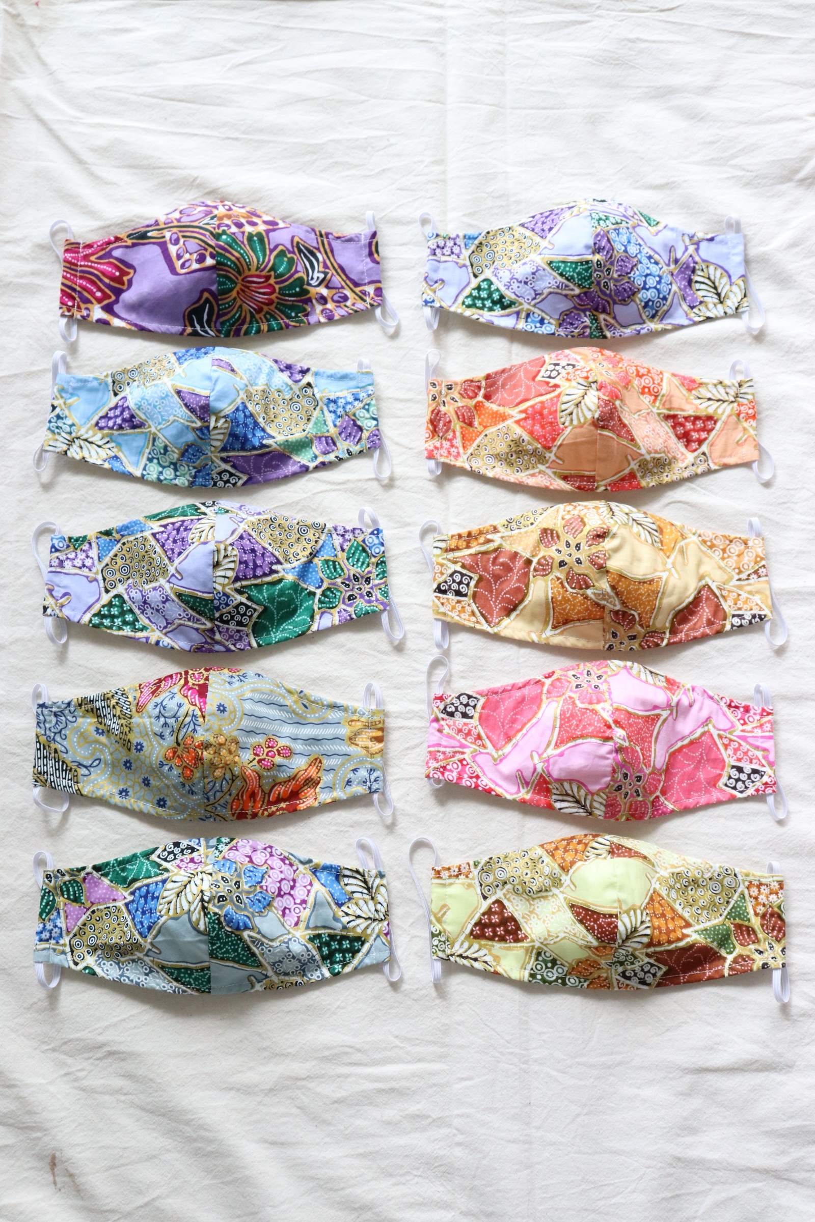 Goldline Batik Mask - Unicorn + Care Bears ( Set of 10 )