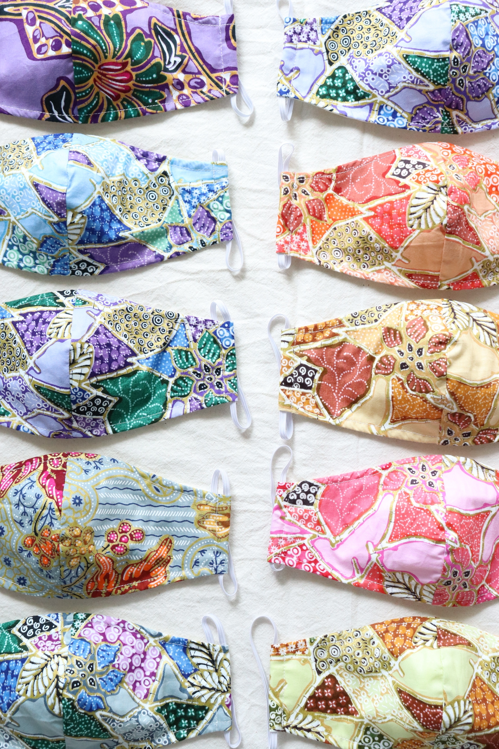 Goldline Batik Mask - Unicorn + Care Bears ( Set of 10 )