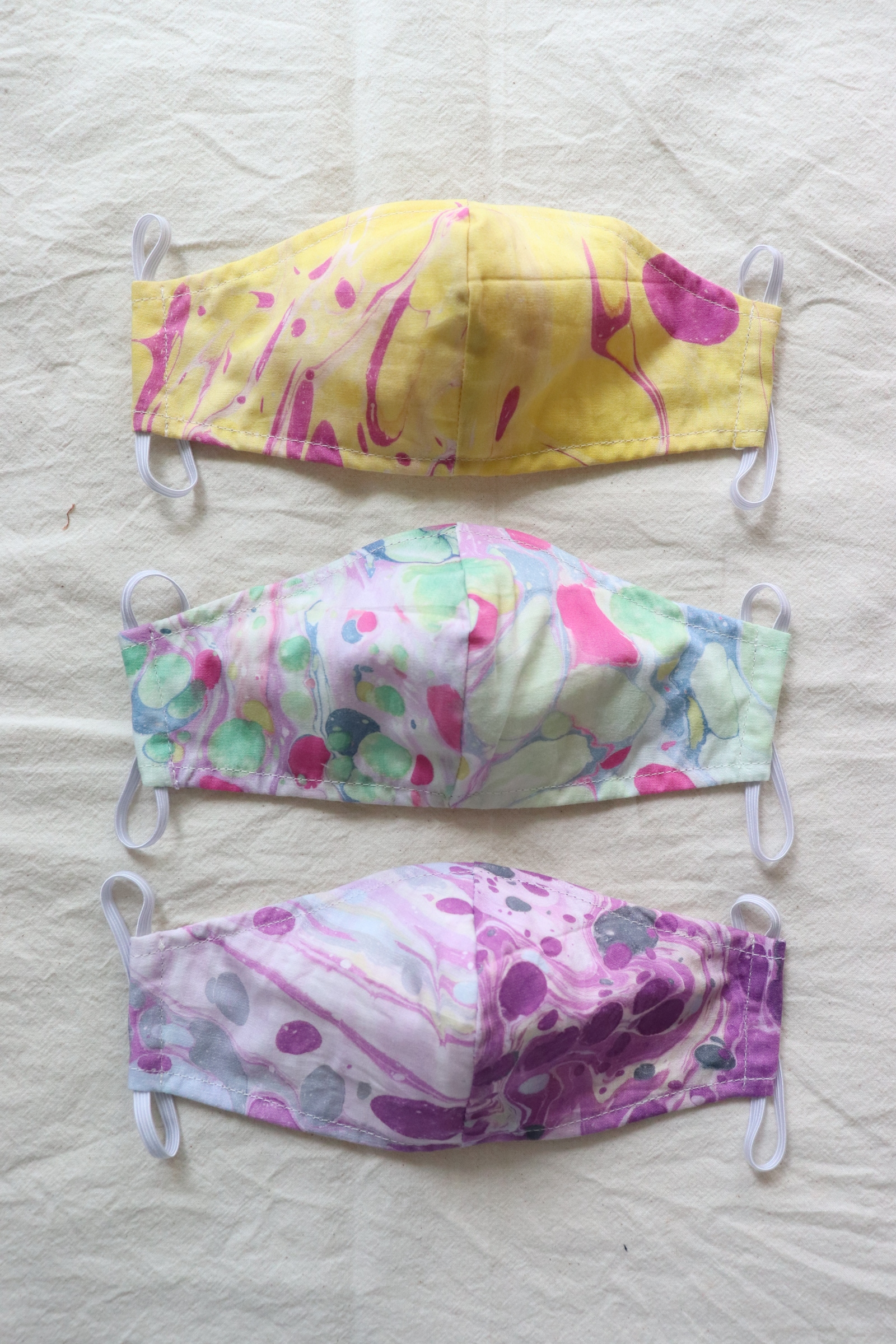 HandMarbled Batik Mask -  Rihanna (S)