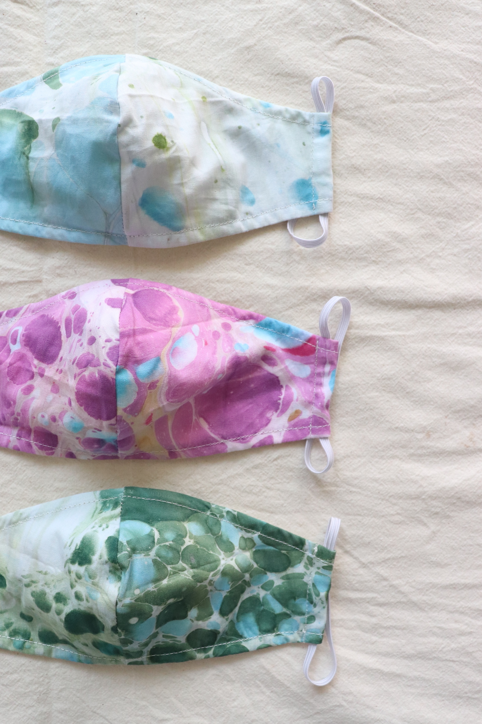 HandMarbled Batik Mask - Taylor (S)