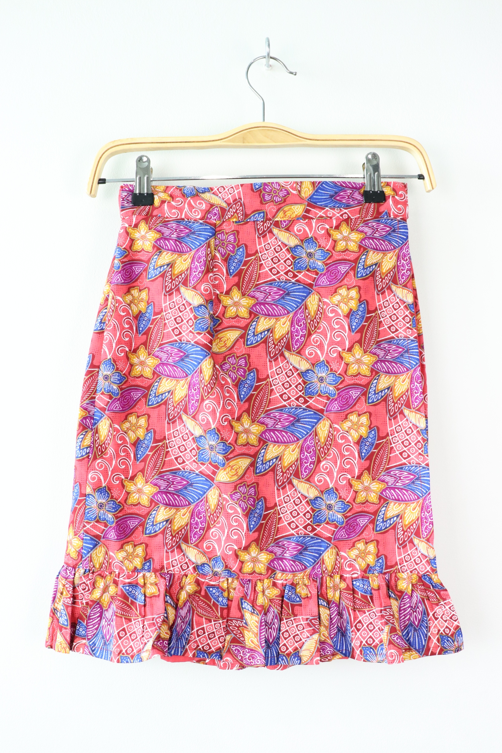 Lil Batik Wrap Skirt - Pink Soda