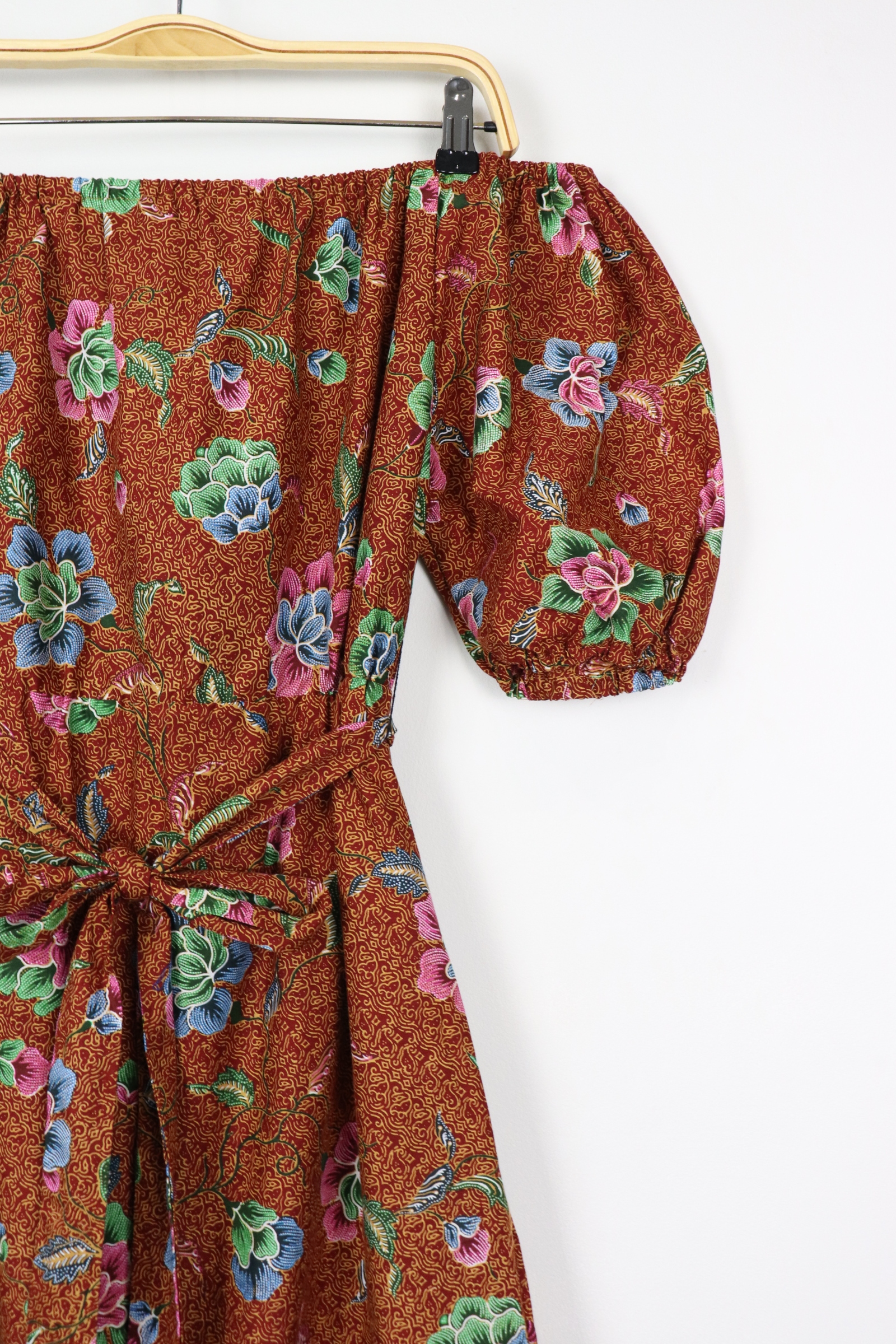 Dailee Batik Dress - Red Sand