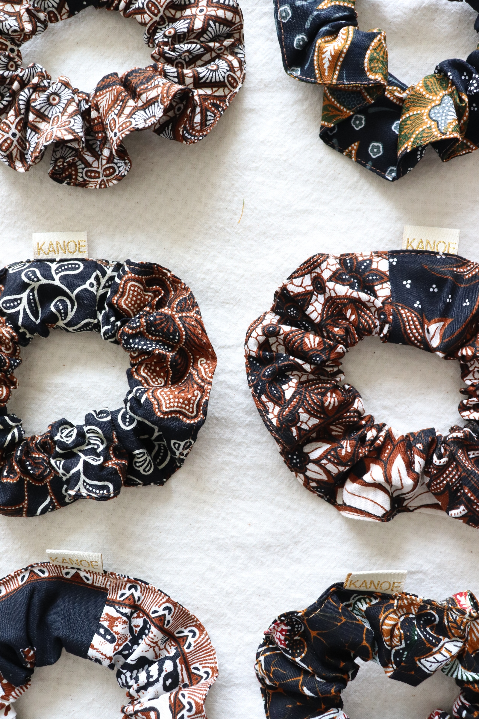 Batik Scrunchies [Set of 6] - Coco