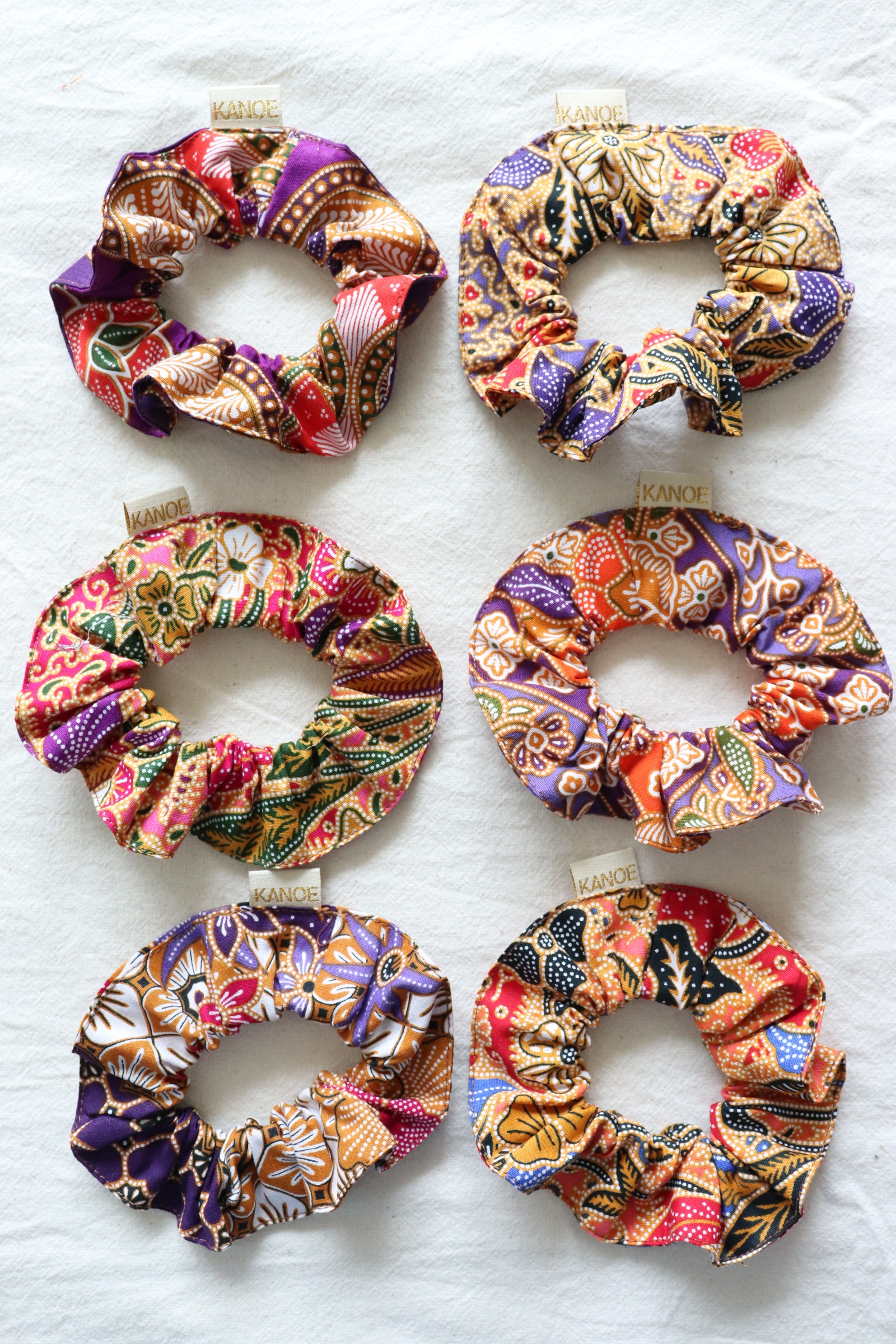 Batik Scrunchies [Set of 6] - Funfetti