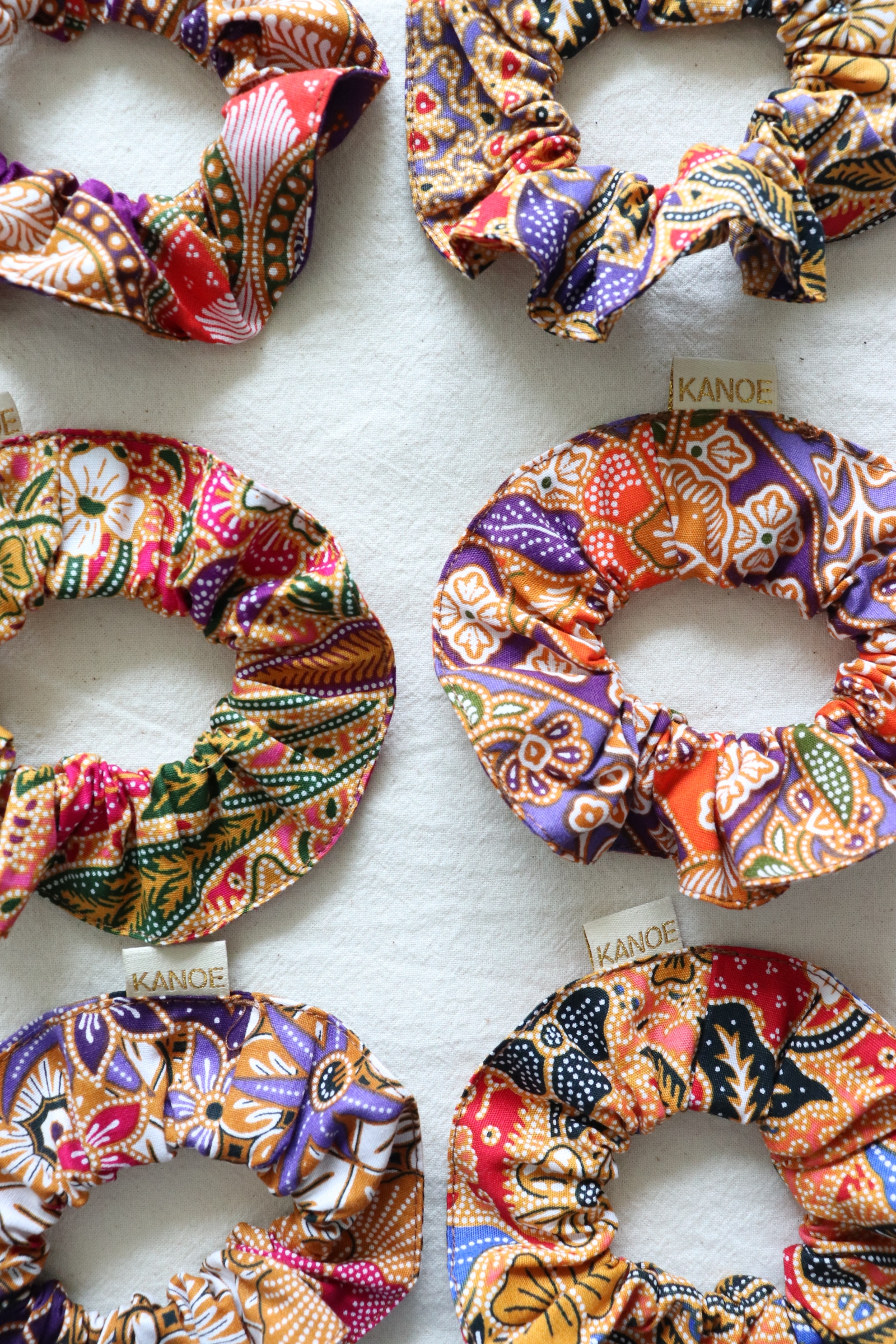 Batik Scrunchies [Set of 6] - Funfetti