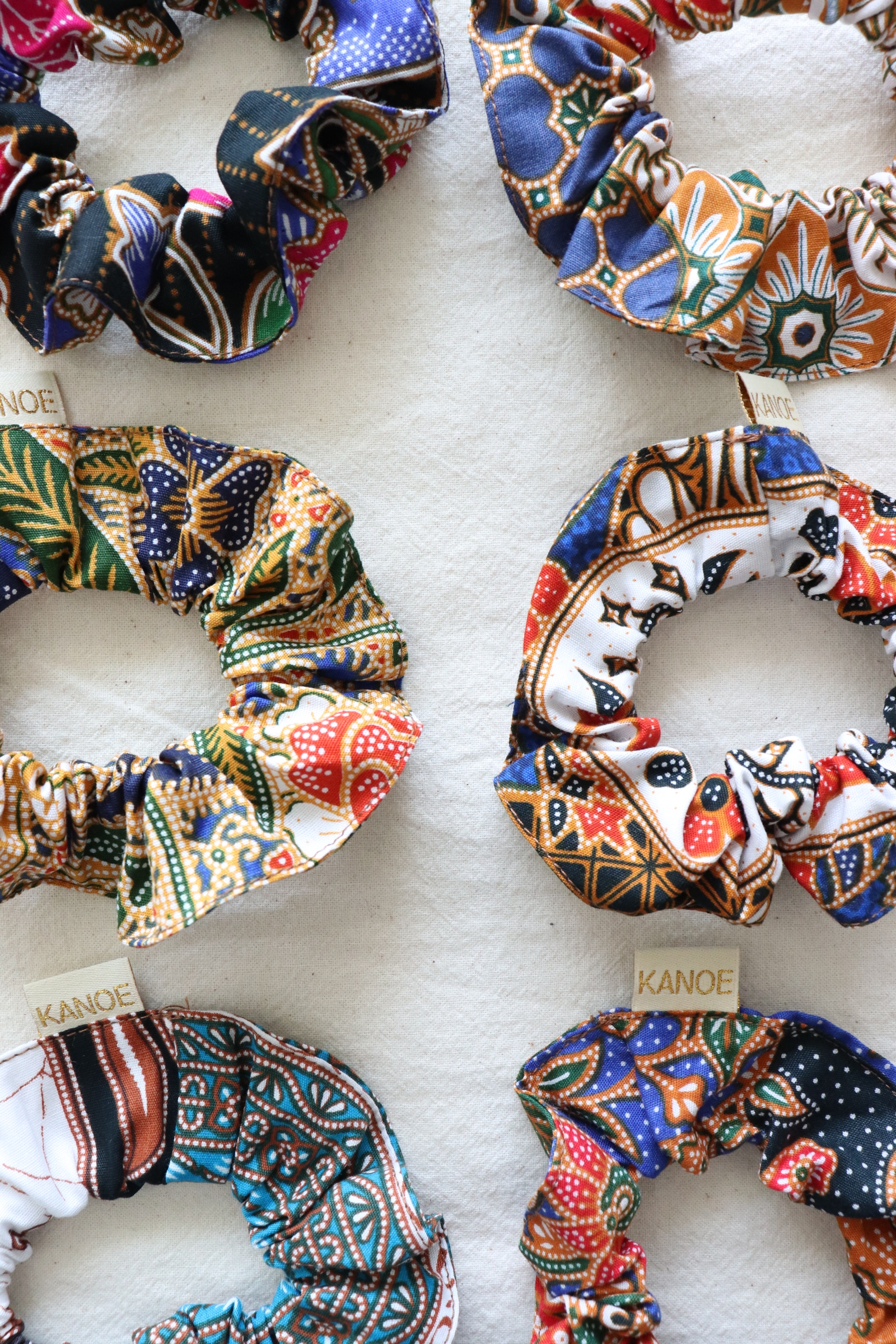 Batik Scrunchies [Set of 6] - Cookie Monster