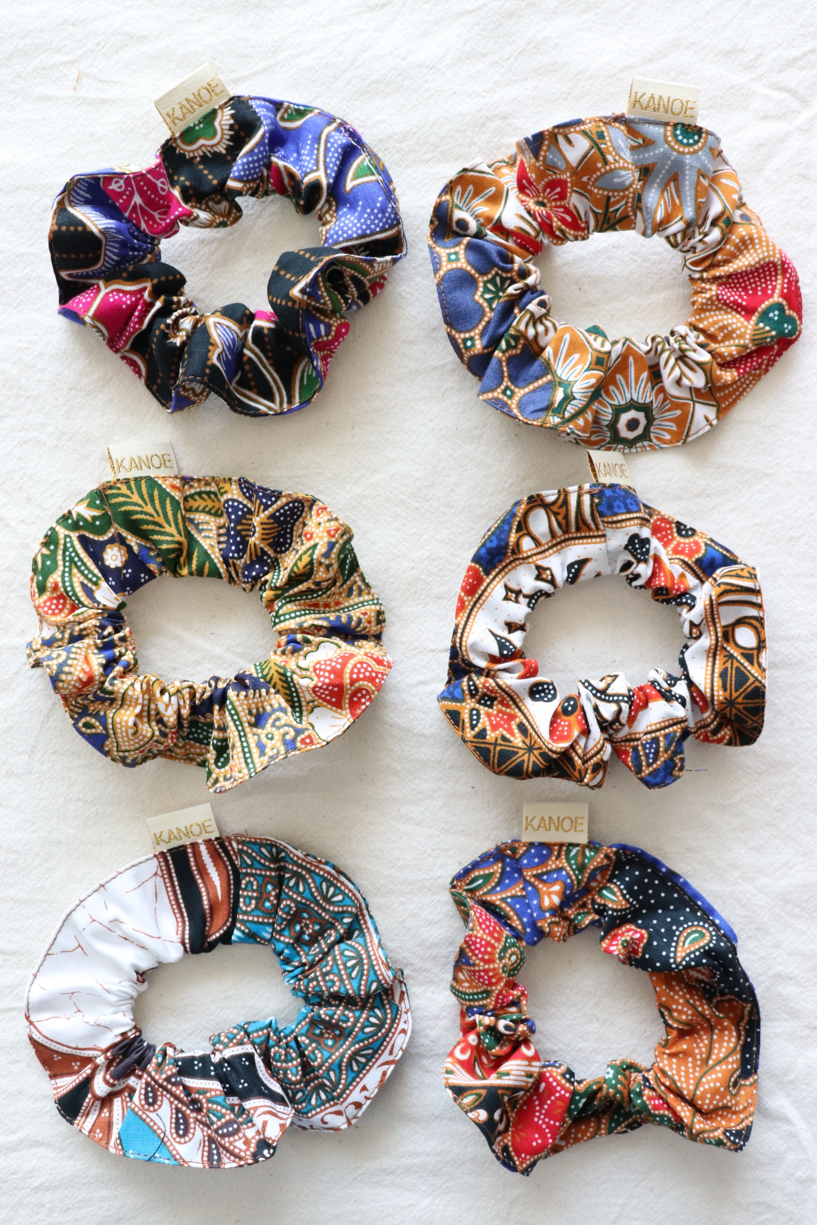 Batik Scrunchies [Set of 6] - Cookie Monster