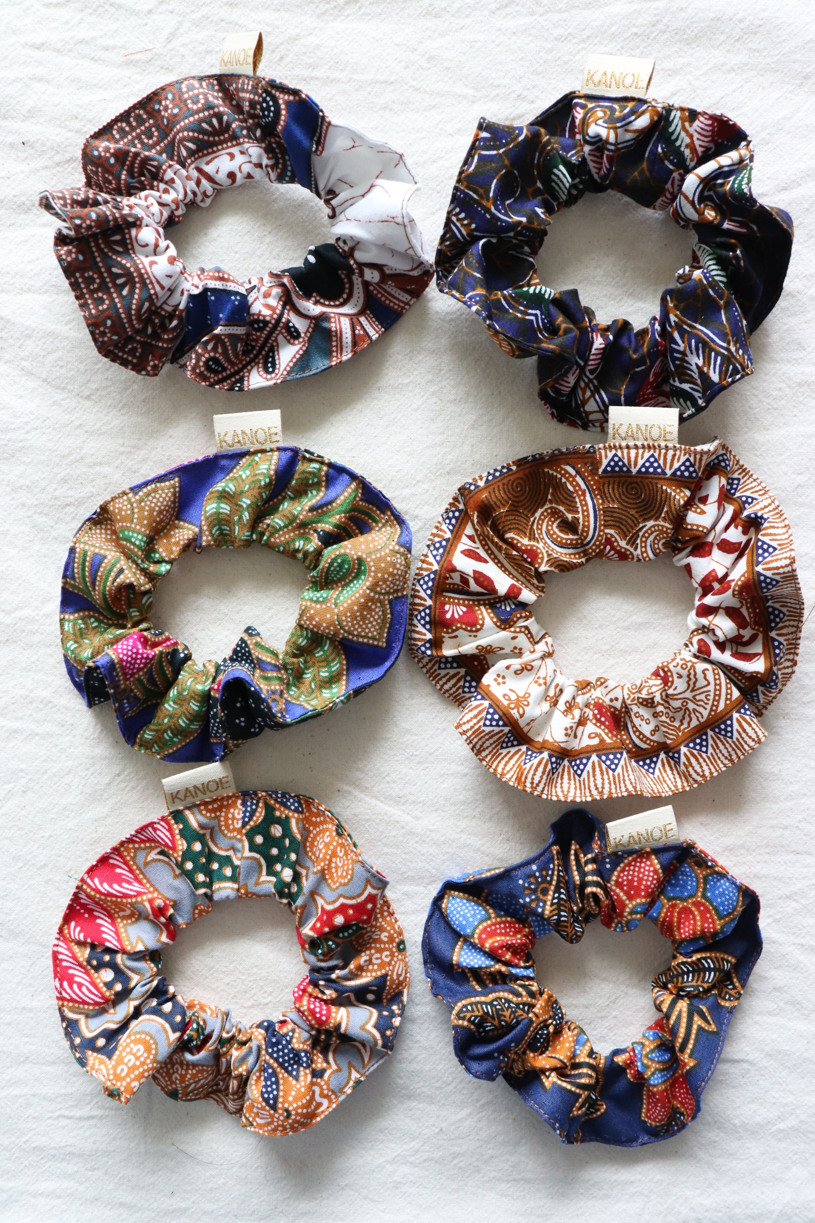 Batik Scrunchies [Set of 6] - Oreos