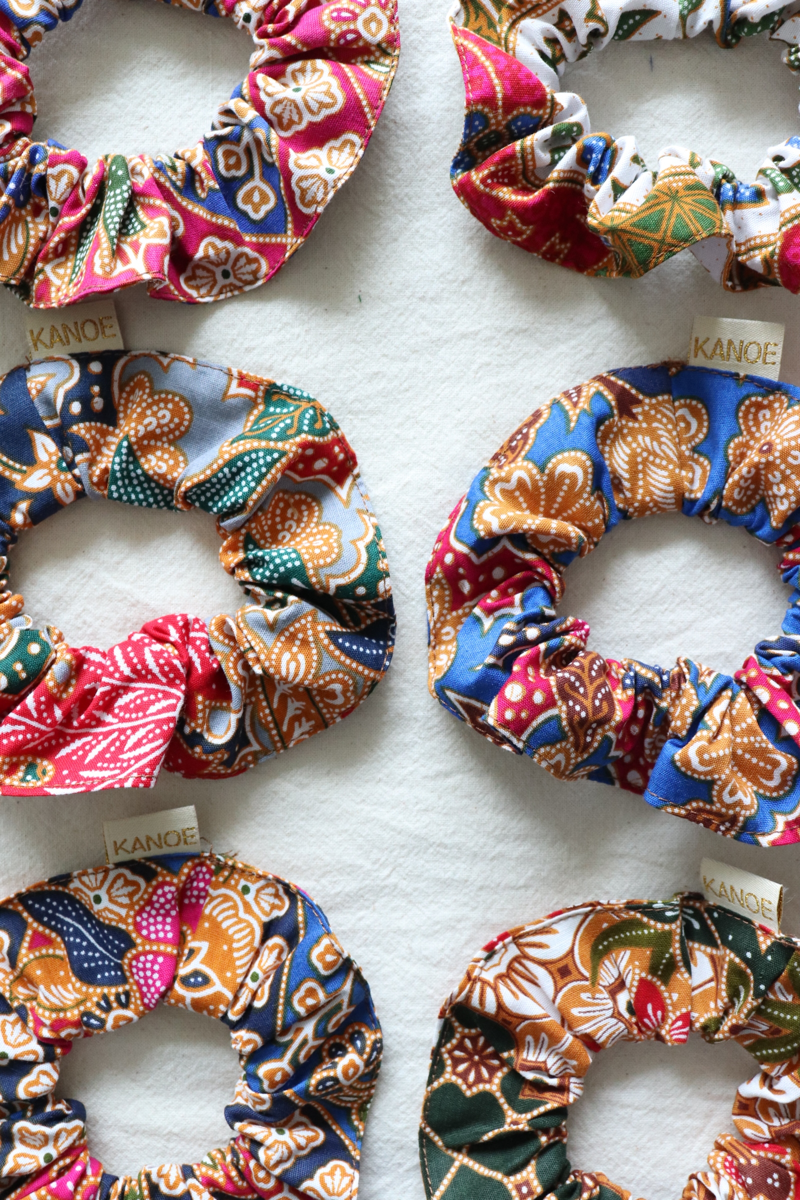 Batik Scrunchies [Set of 6] - Rainbow Sprinkles