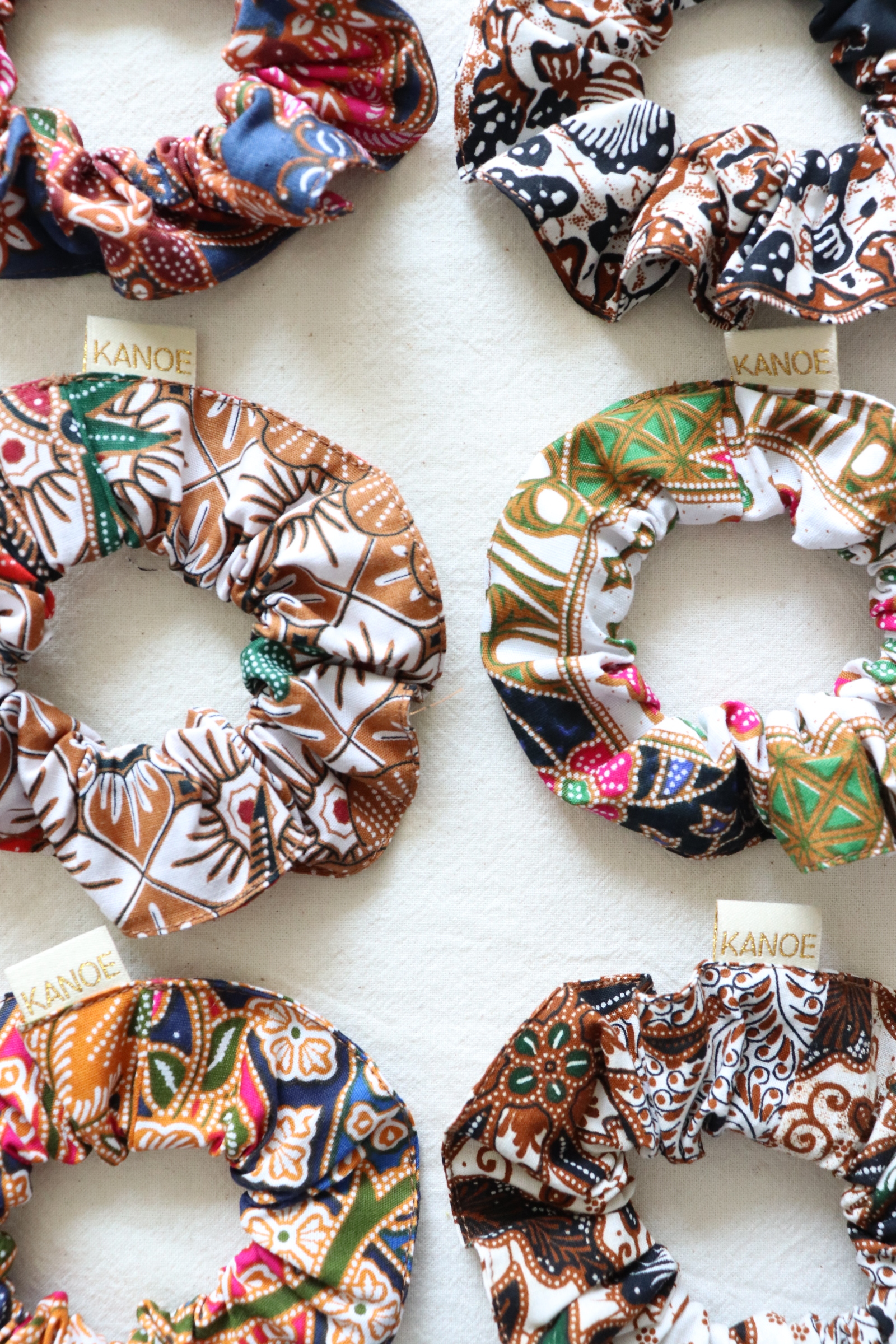 Batik Scrunchies [Set of 6] - Sugar Ice