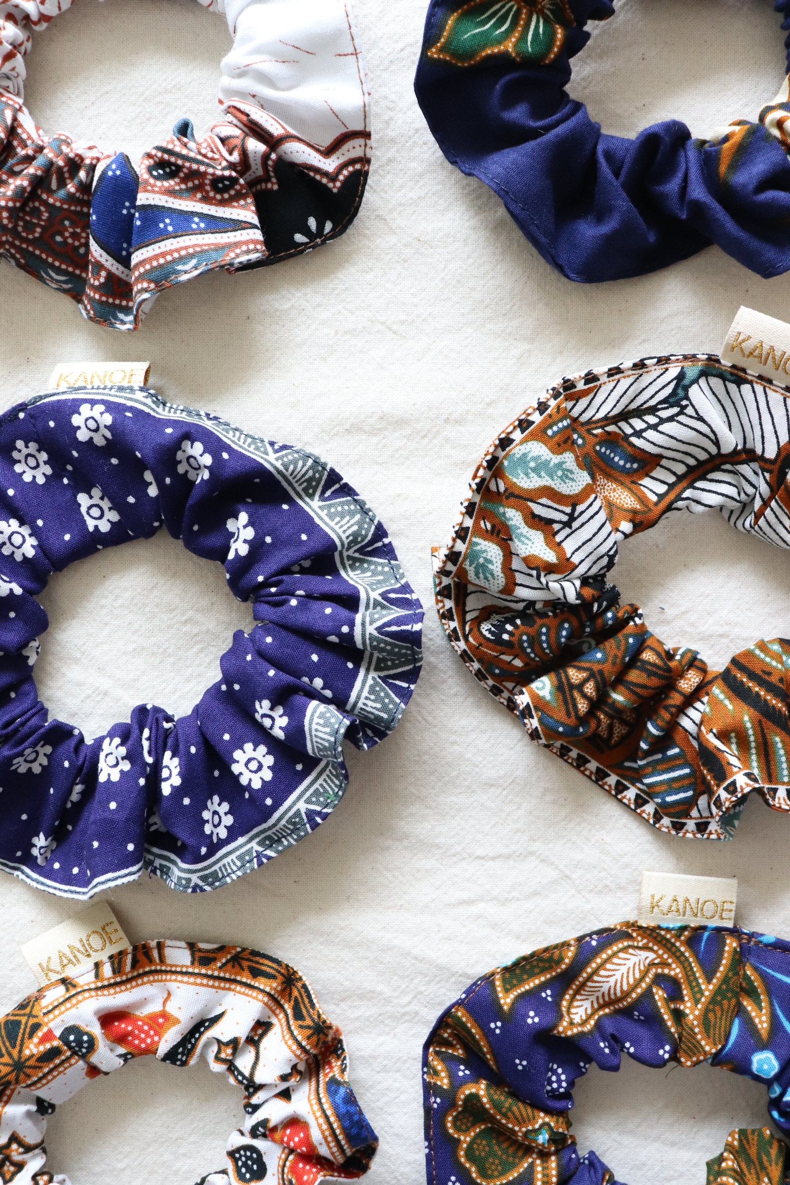 Batik Scrunchies [Set of 6] - Cookie Kreme
