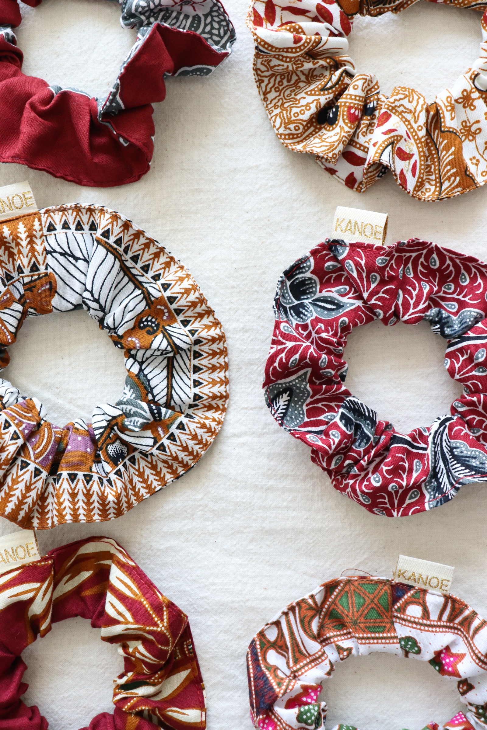 Batik Scrunchies [Set of 6] - Wild Fruits