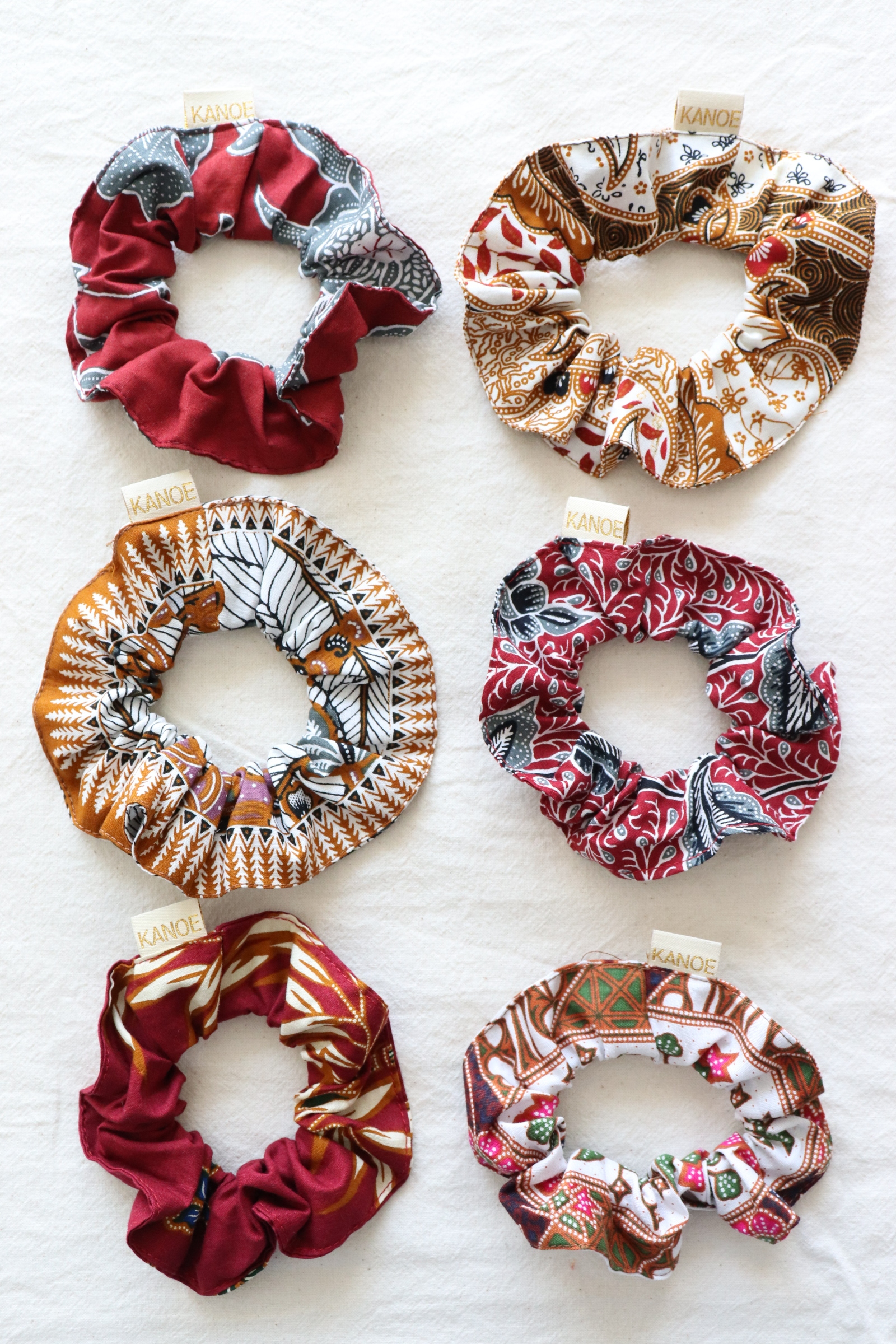 Batik Scrunchies [Set of 6] - Wild Fruits