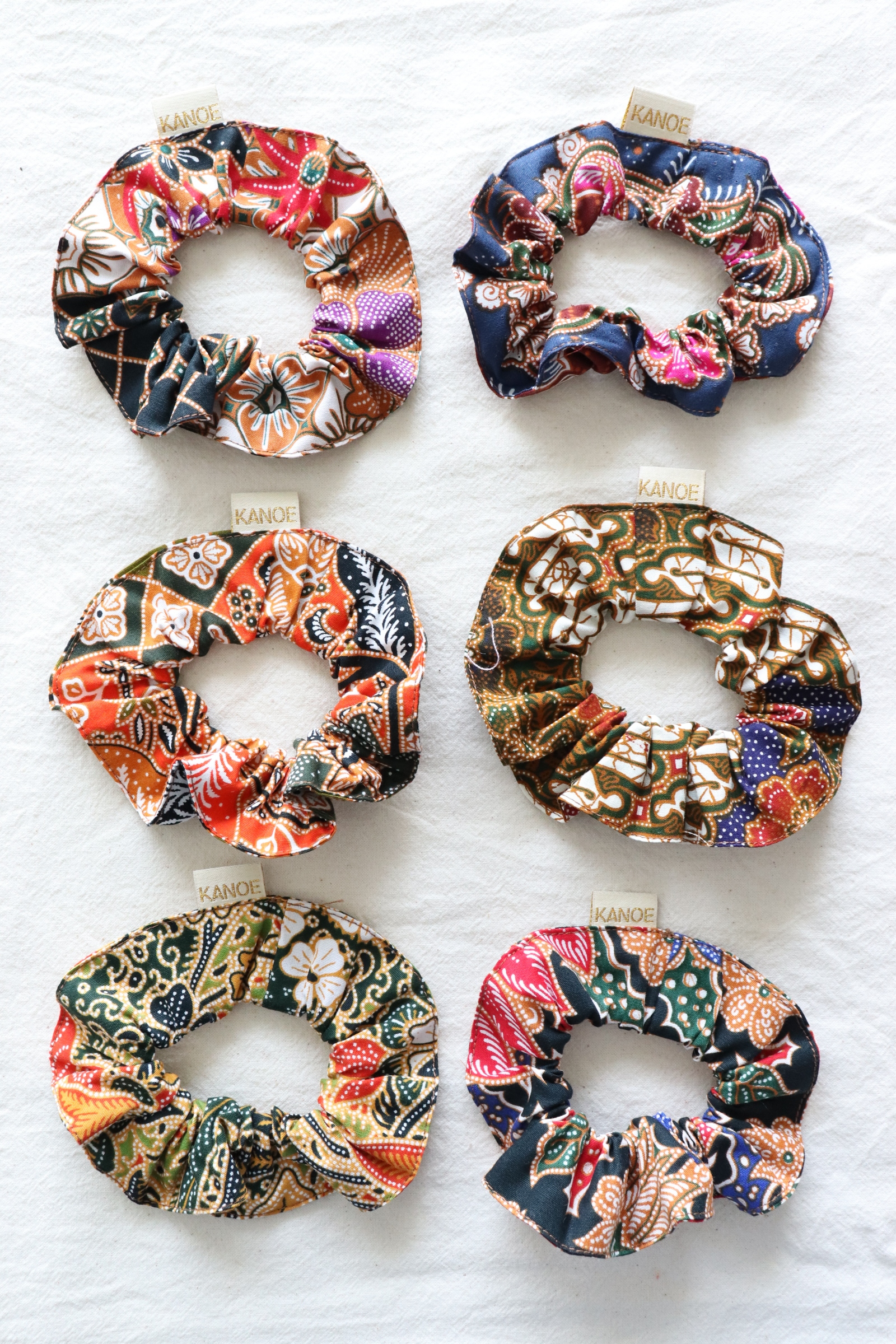 Batik Scrunchies [Set of 6] - Alcapone