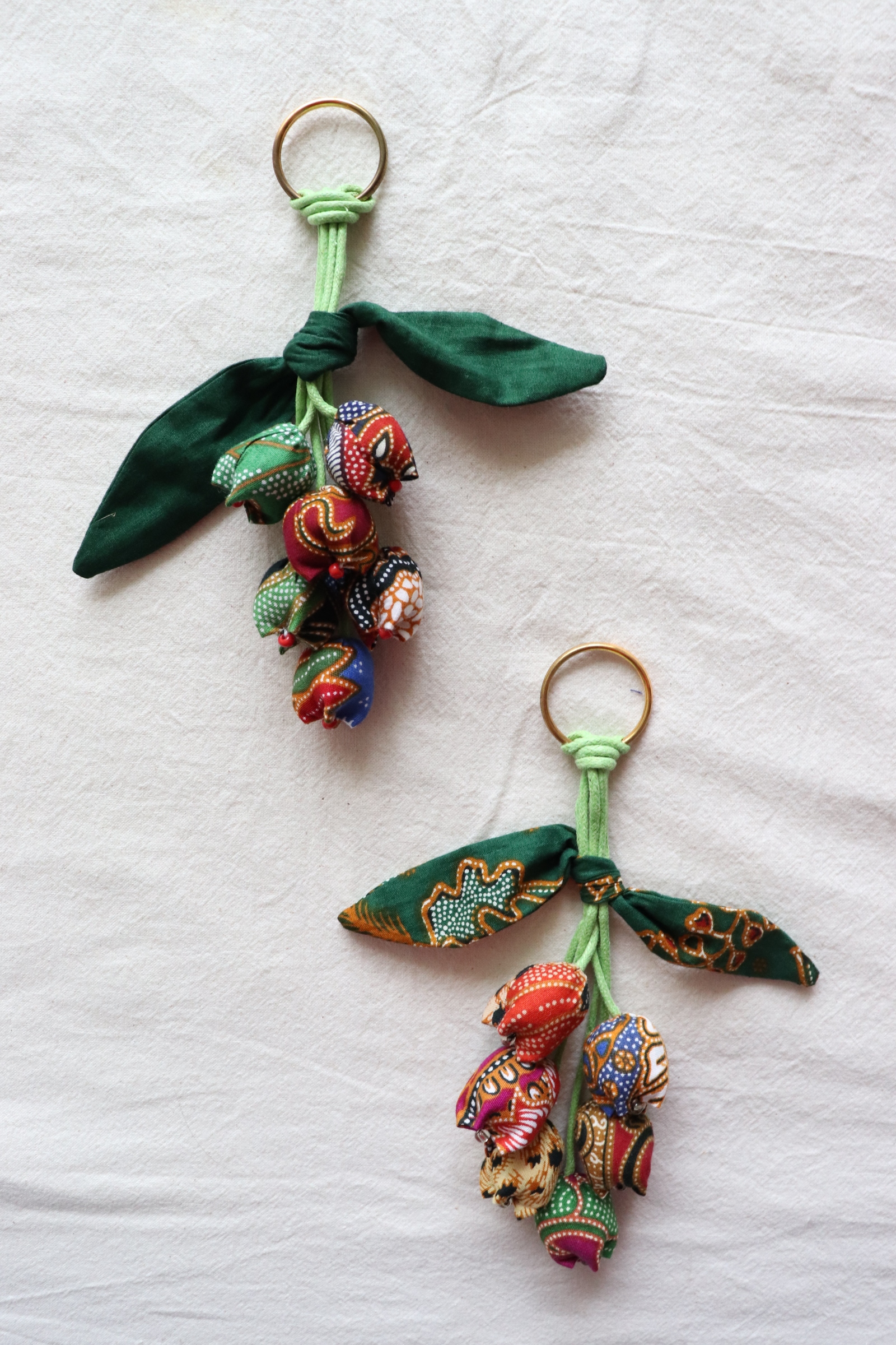 Bougainvillea Batik Keychain [Set of 2] - Farah
