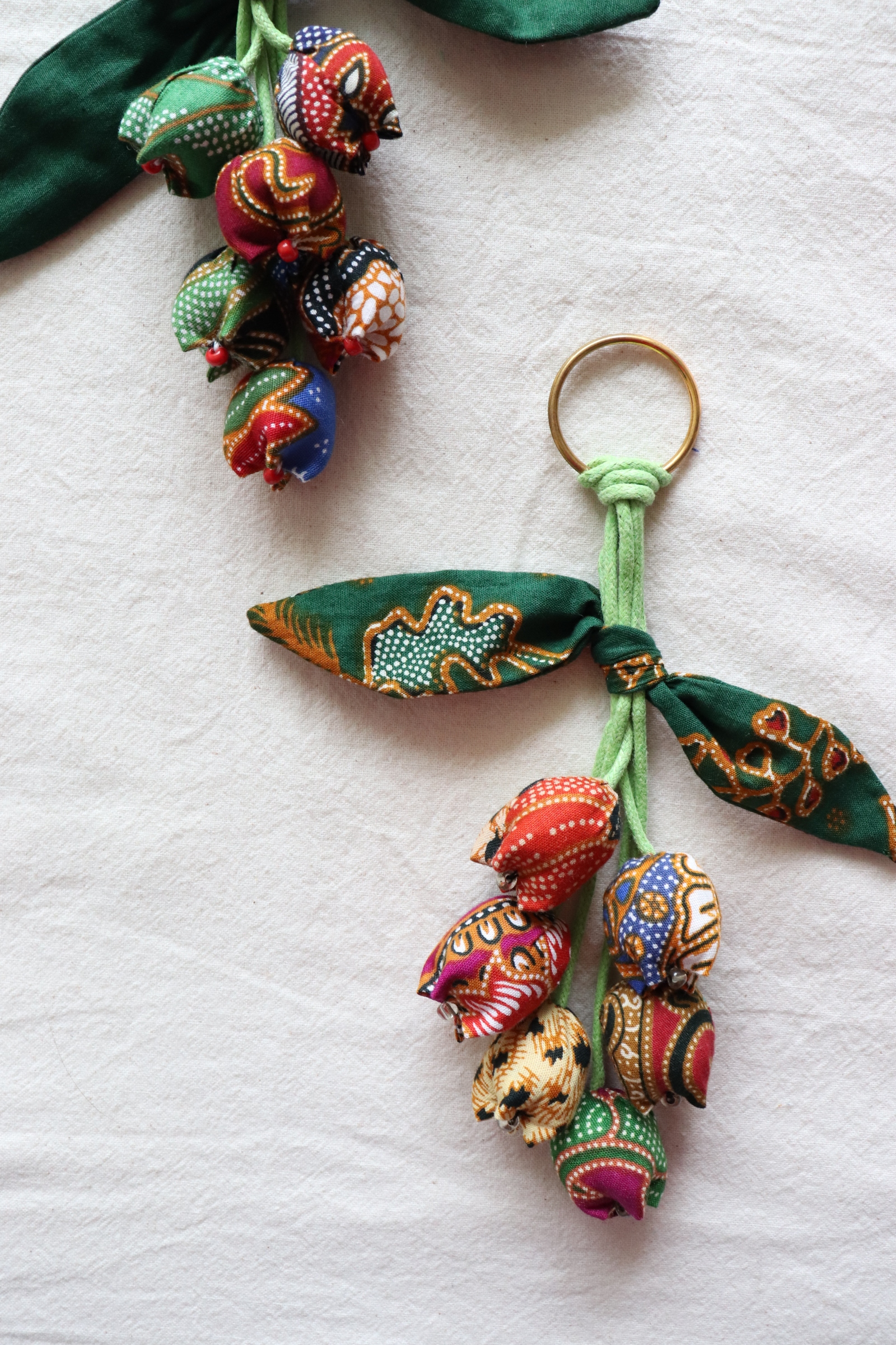 Bougainvillea Batik Keychain [Set of 2] - Farah