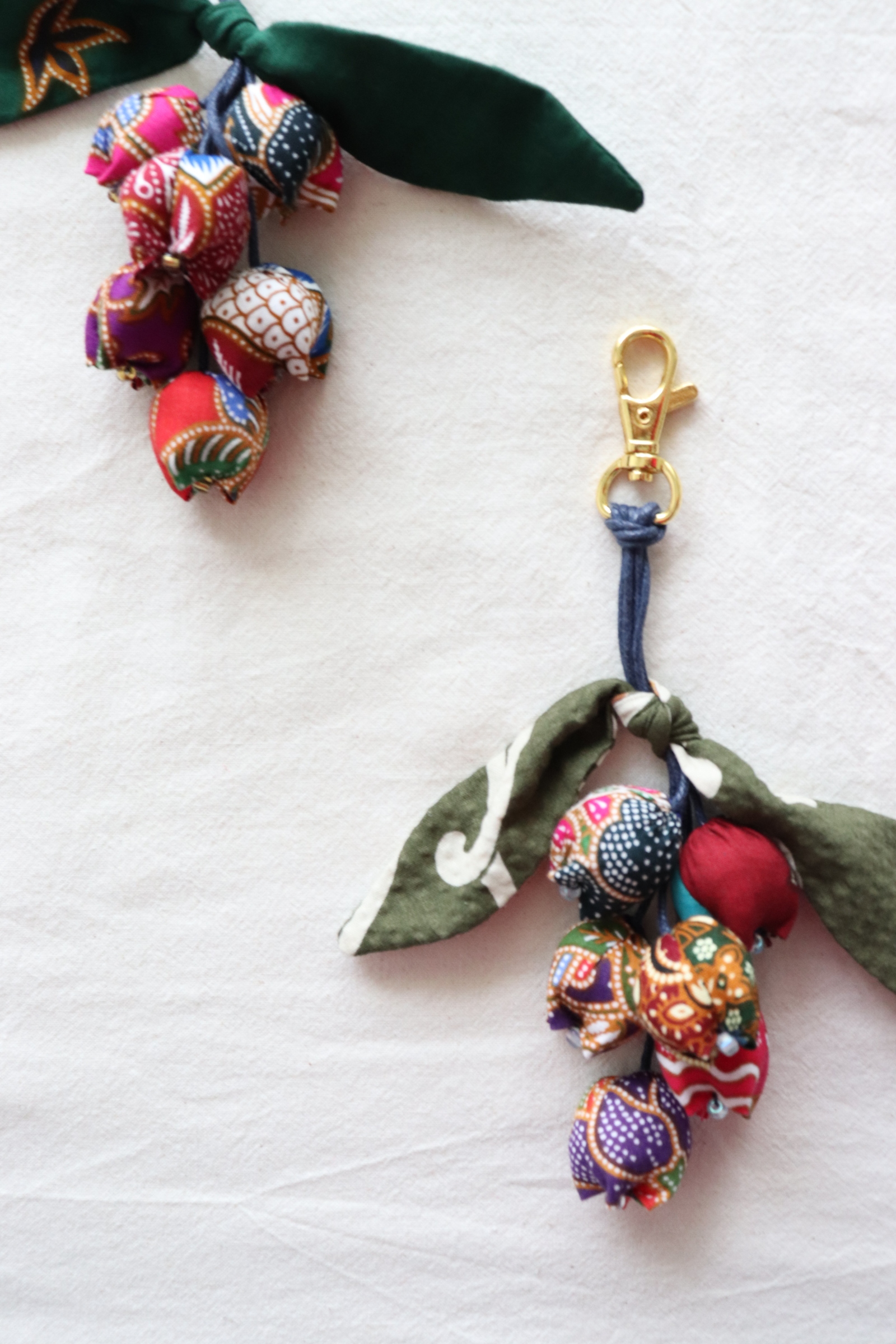 Bougainvillea Batik Keychain [Set of 2] - Nayla