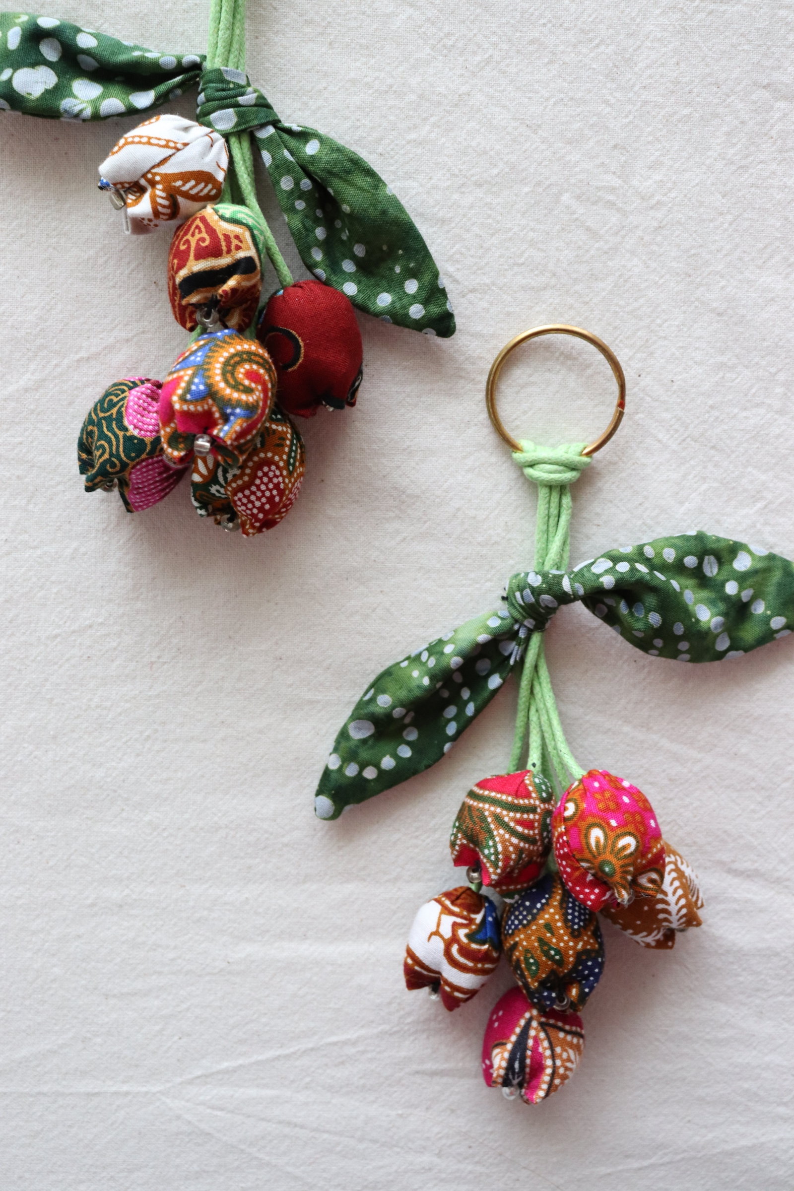 Bougainvillea Batik Keychain [Set of 2] - Amira