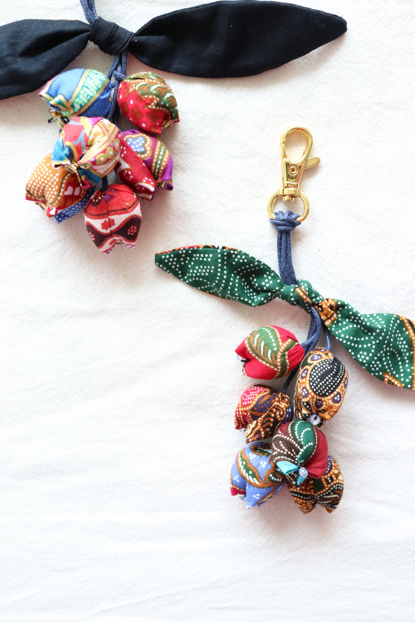 Bougainvillea Batik Keychain [Set of 2] - Alia