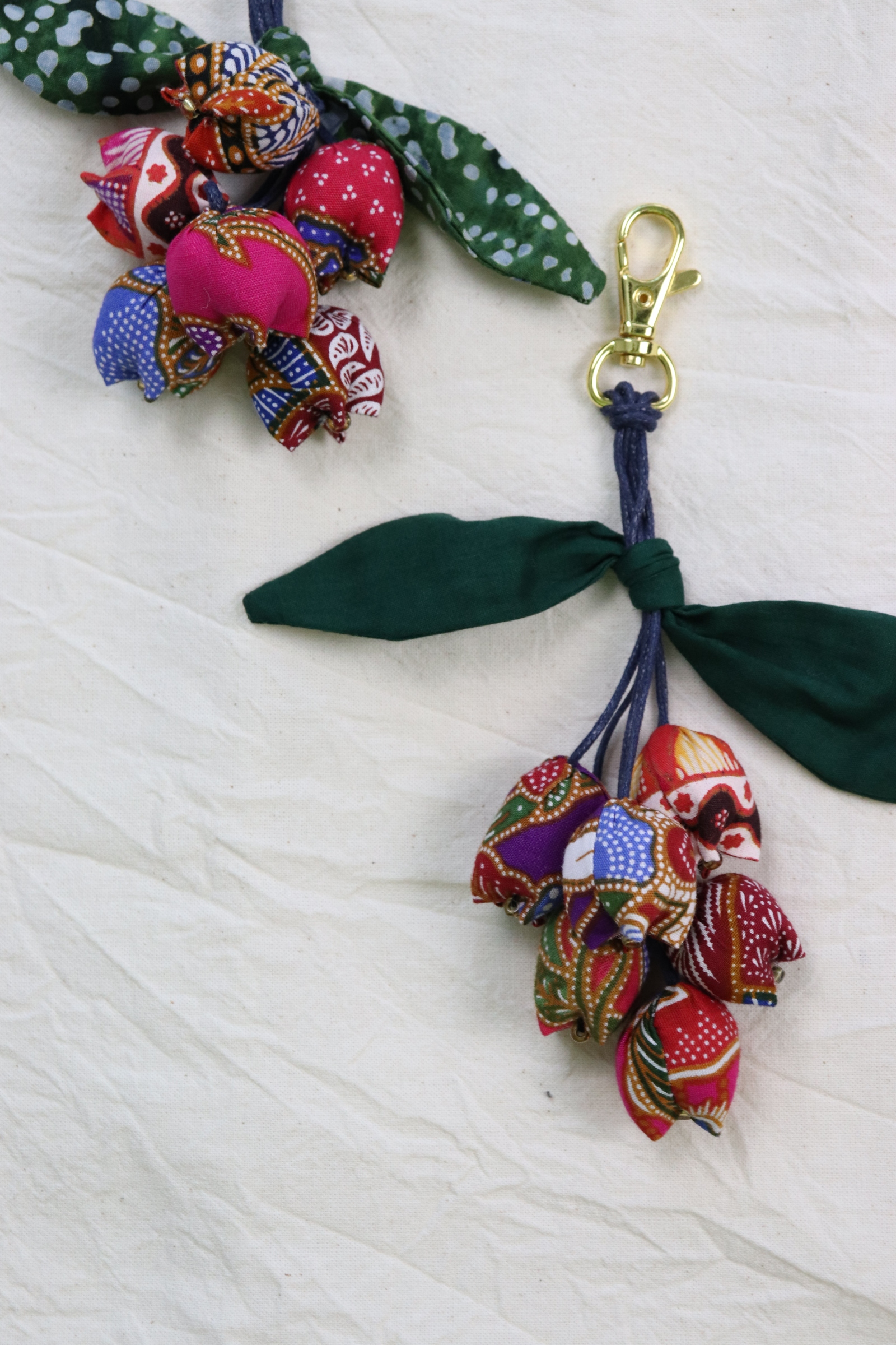 Bougainvillea Batik Keychain [Set of 2] - Umi