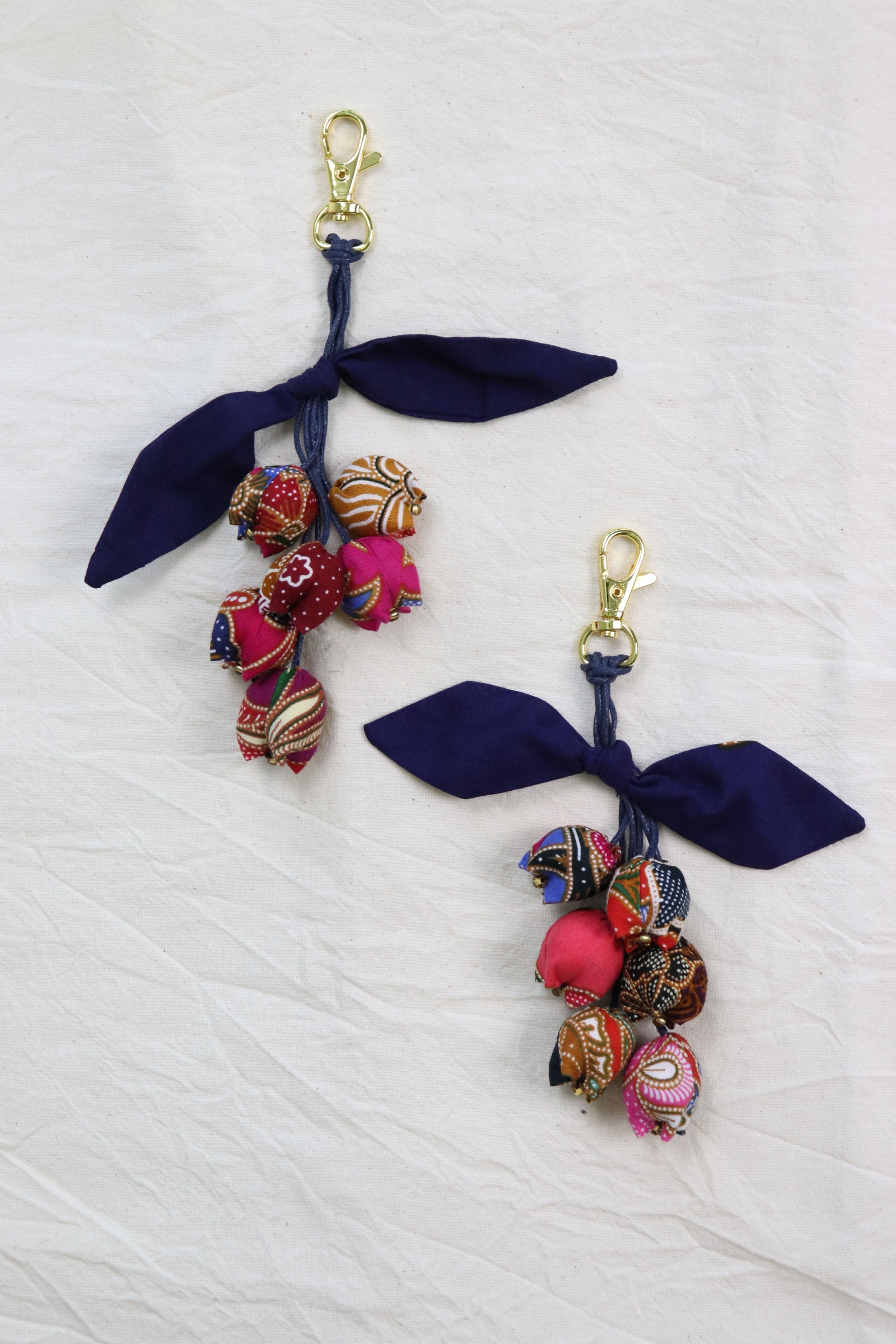Bougainvillea Batik Keychain [Set of 2] - Normi