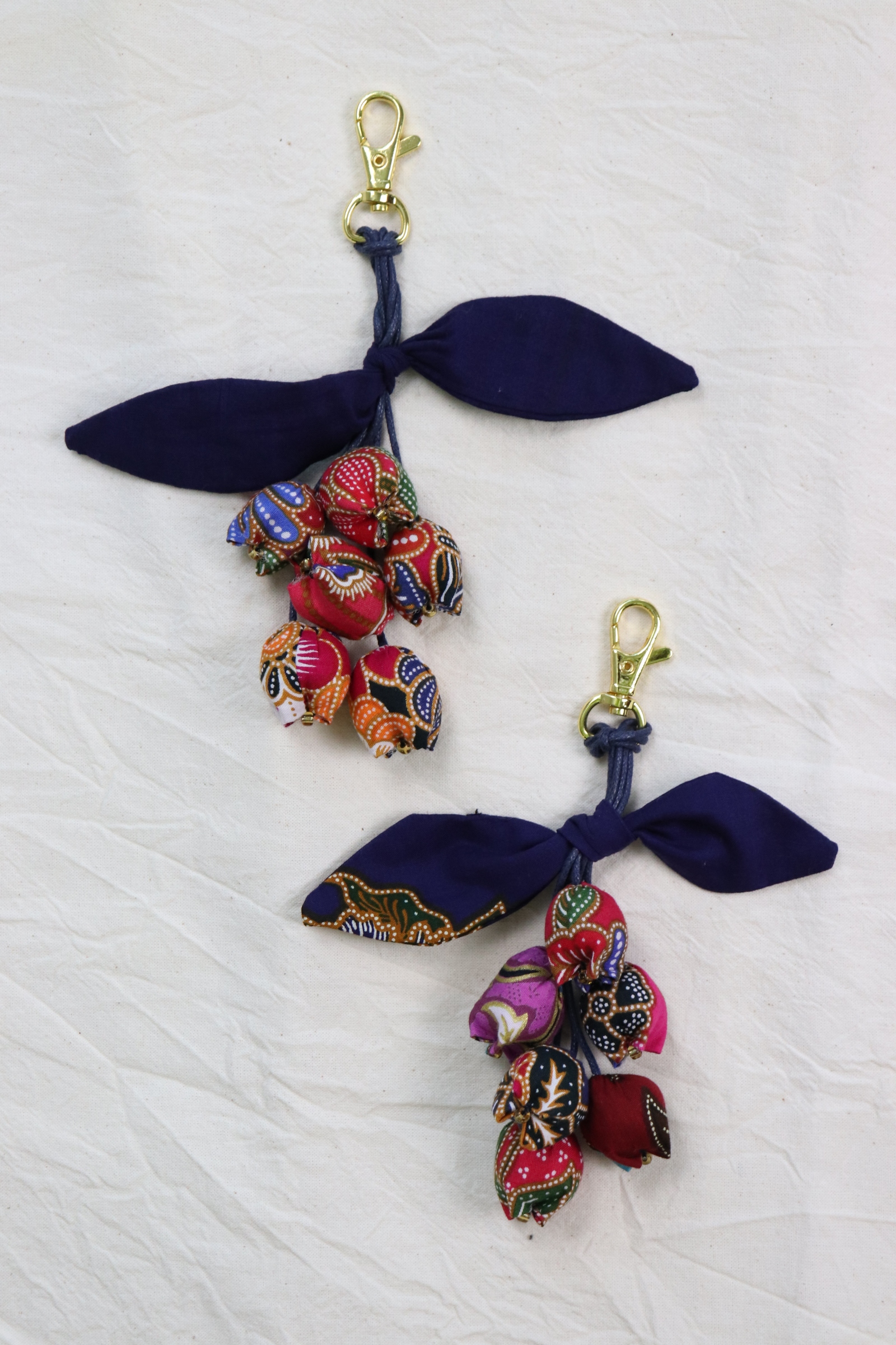 Bougainvillea Batik Keychain [Set of 2] - Noor