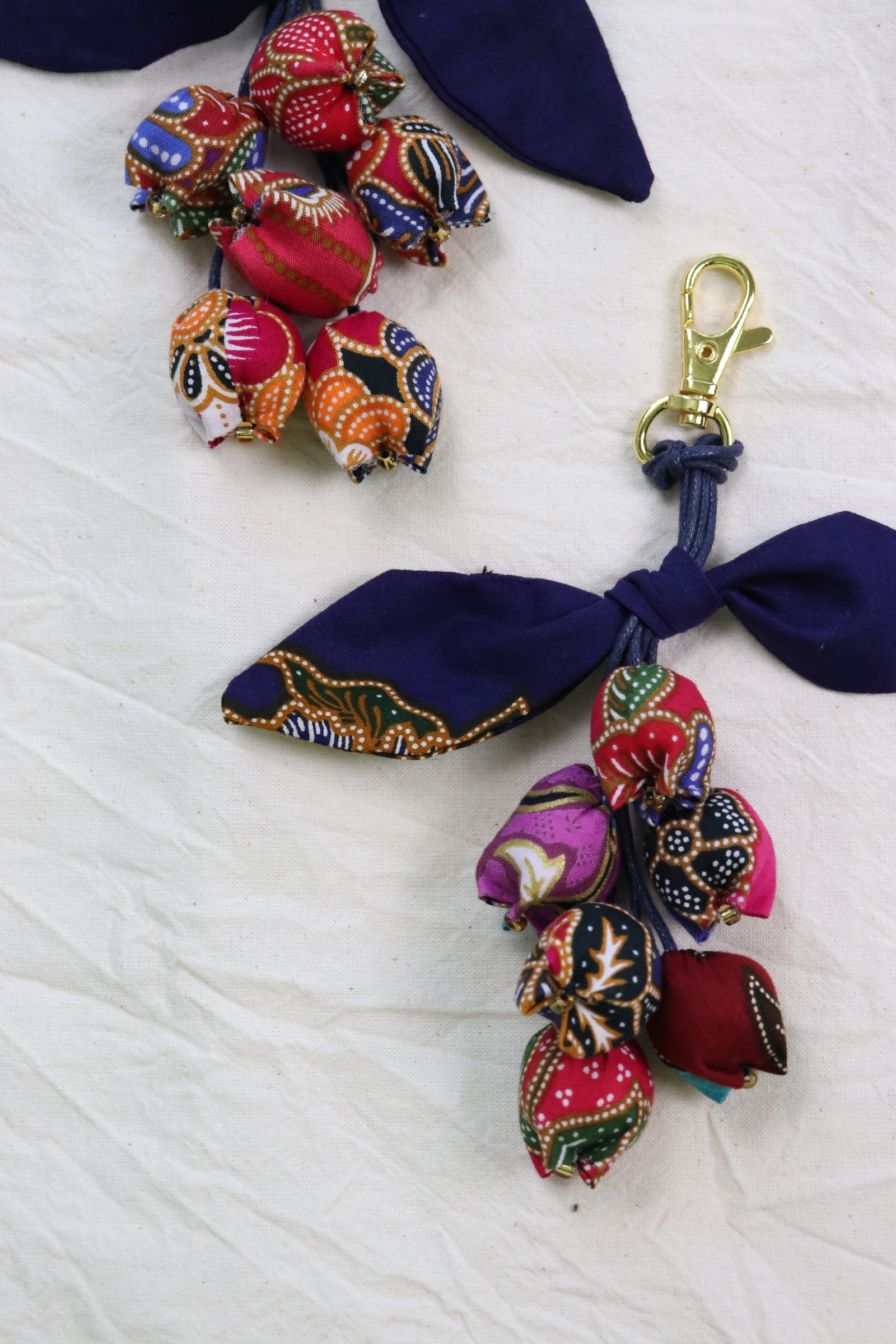 Bougainvillea Batik Keychain [Set of 2] - Noor