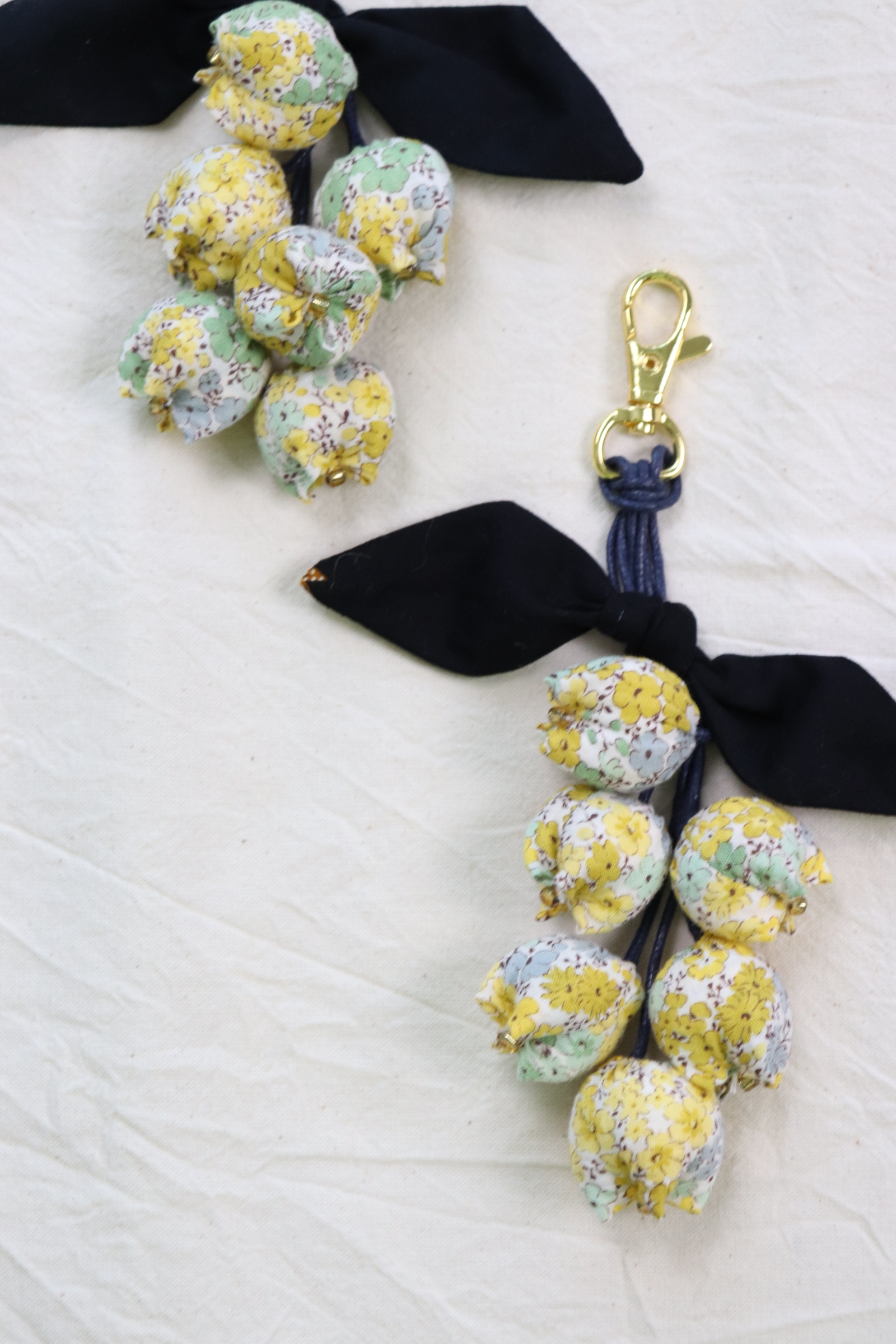 Bougainvillea Batik Keychain [Set of 2] - Lana
