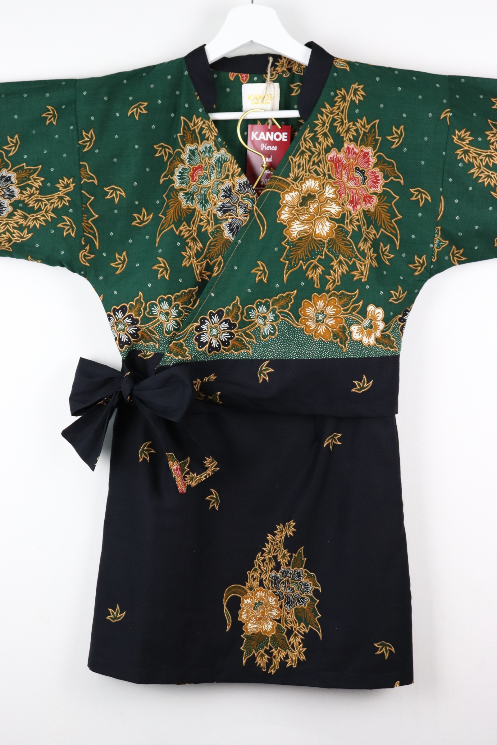 Kimono Wrap Matching Set - Golden Rain (S/M)