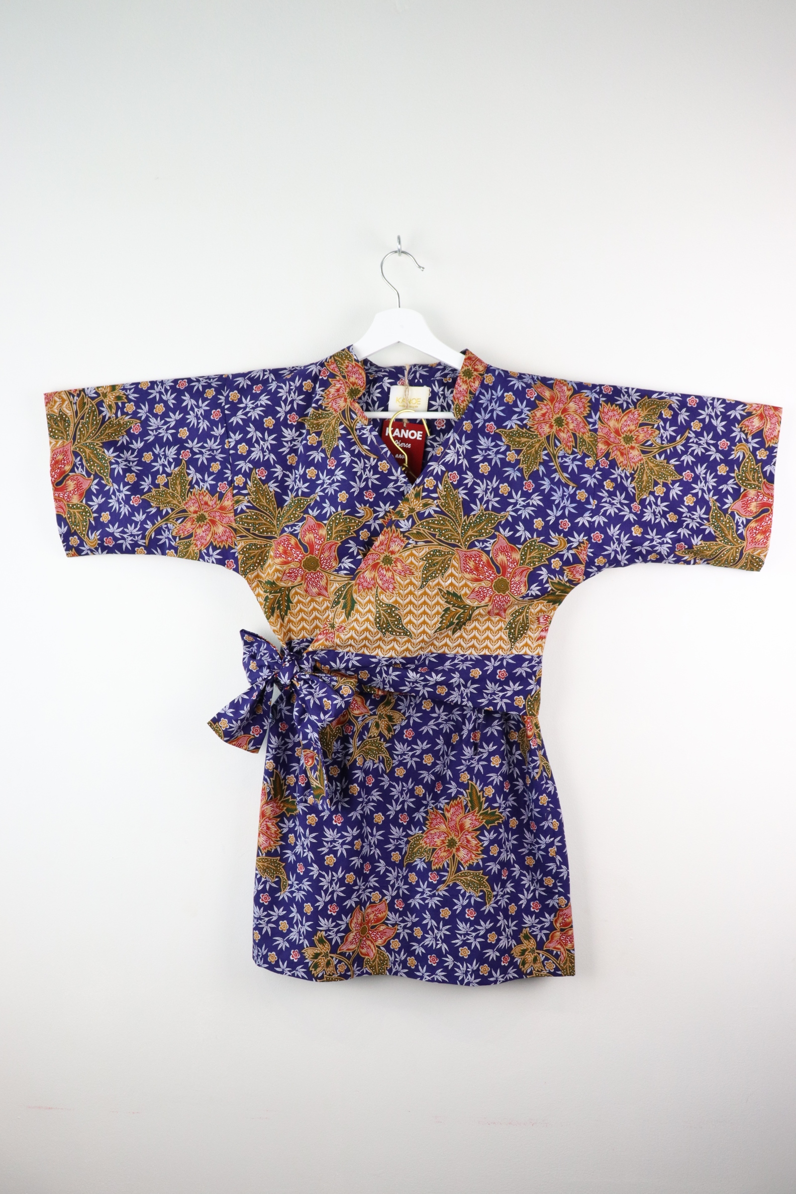 Kimono Wrap Matching Set - Blue Bamboo (S/M)