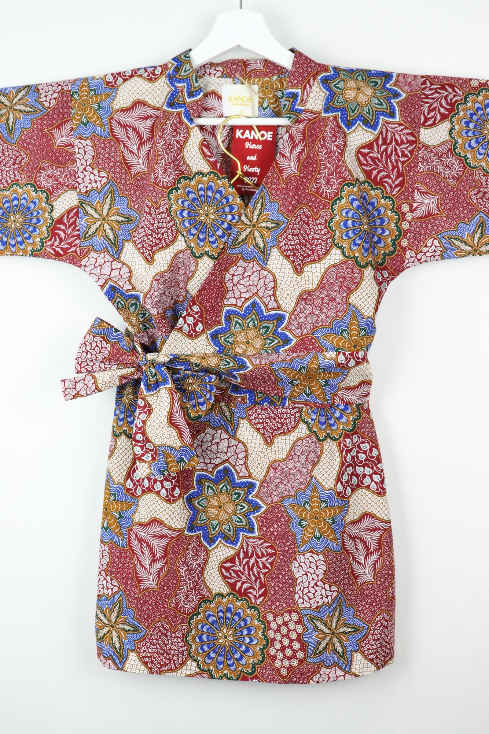 Kimono Wrap Matching Set - Red Herring (S/M)