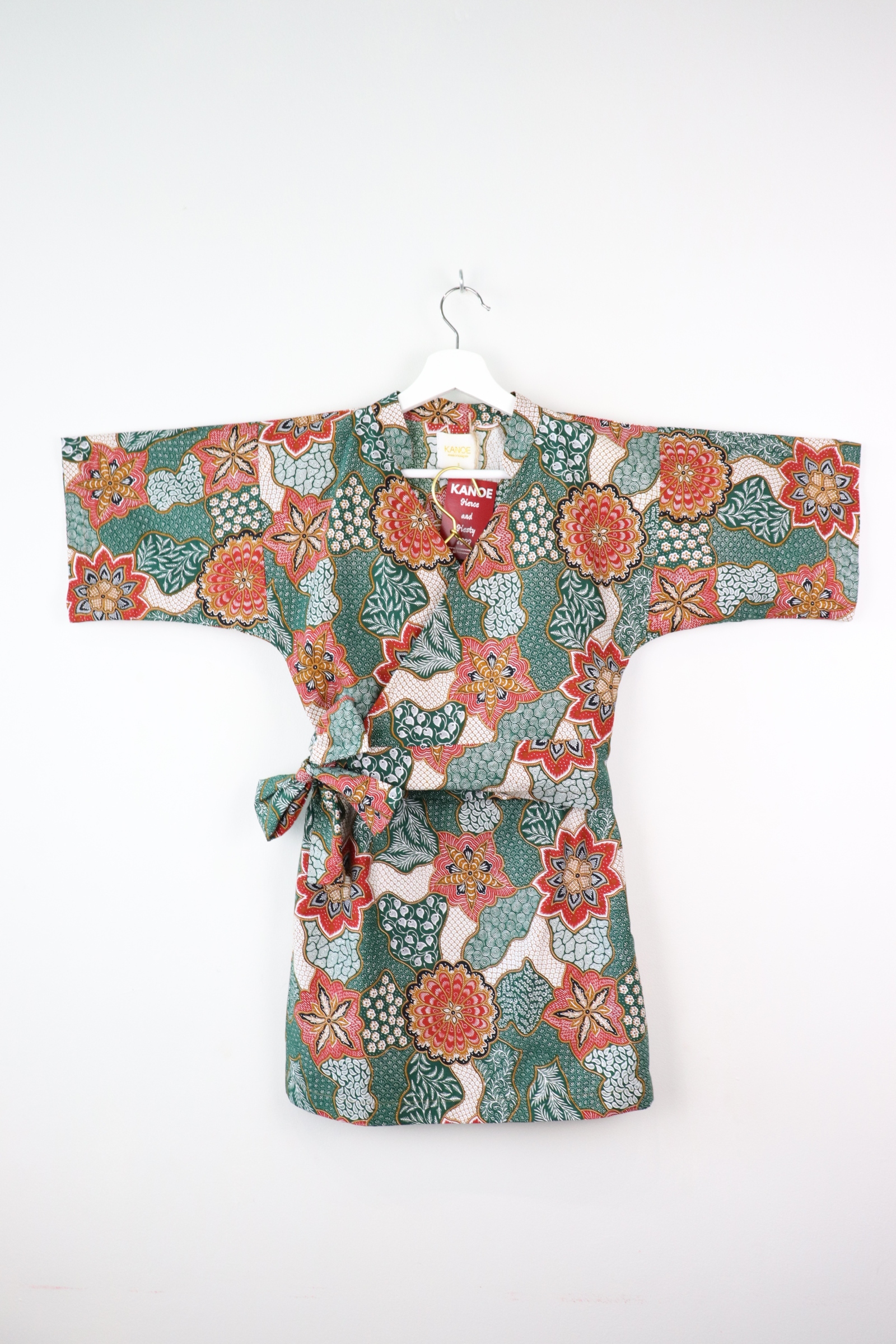 Kimono Wrap Matching Set - Green Goddess (S/M)