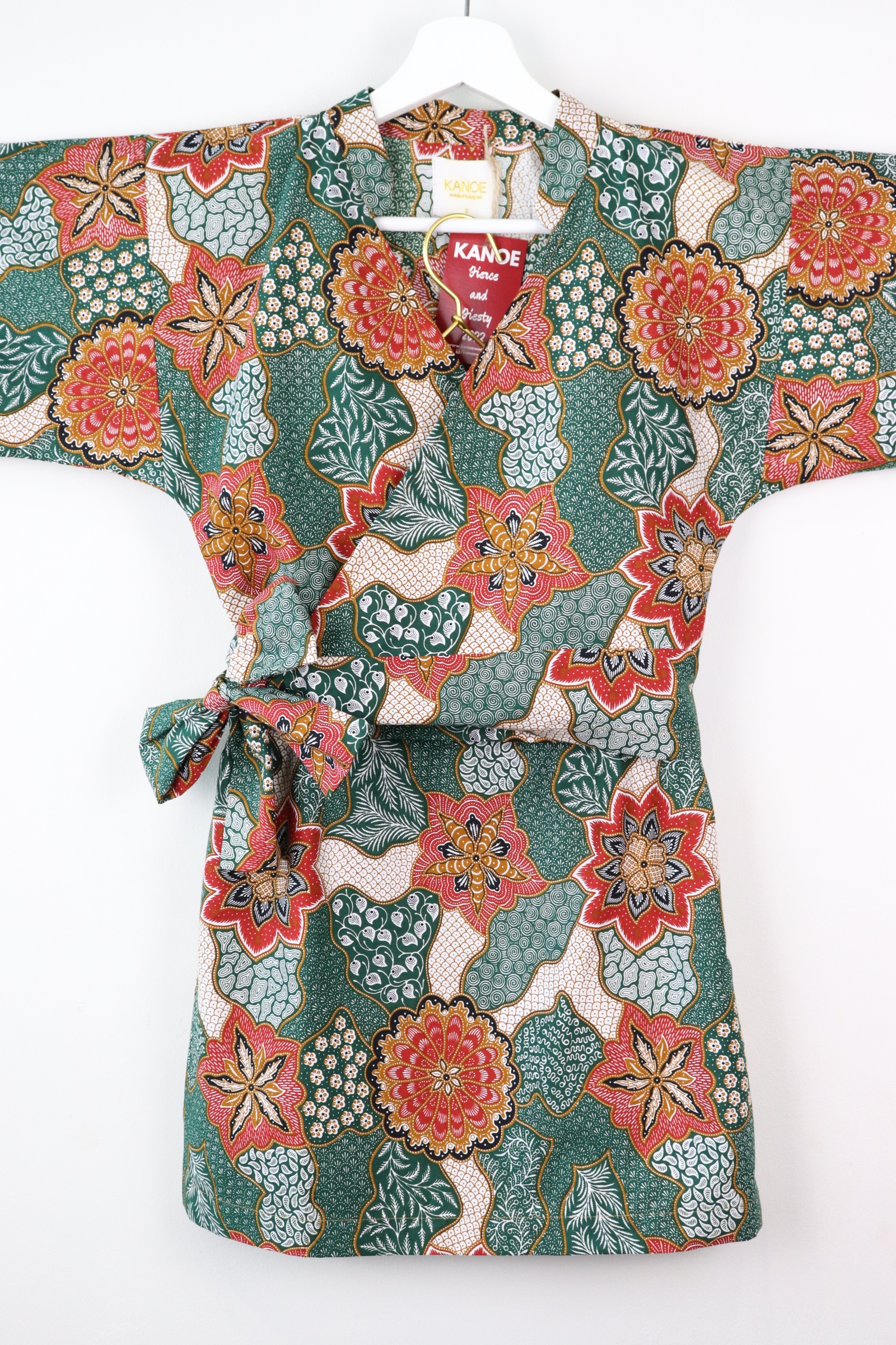Kimono Wrap Matching Set - Green Goddess (S/M)
