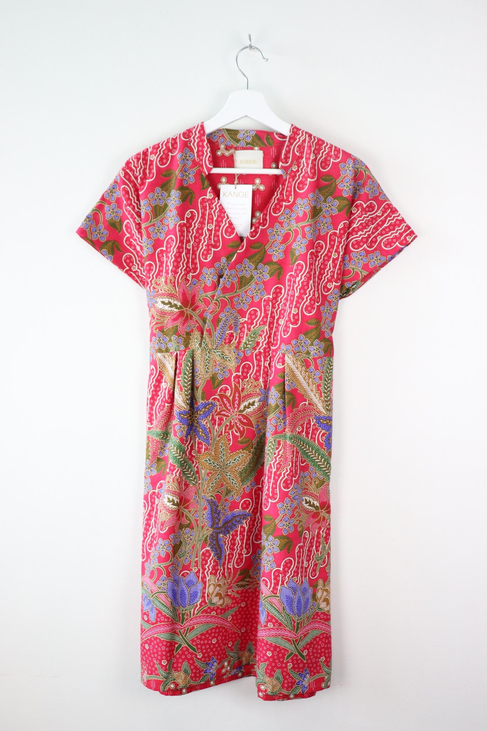 Kimono wrap dress w/ mandarin collar  - Aurelia