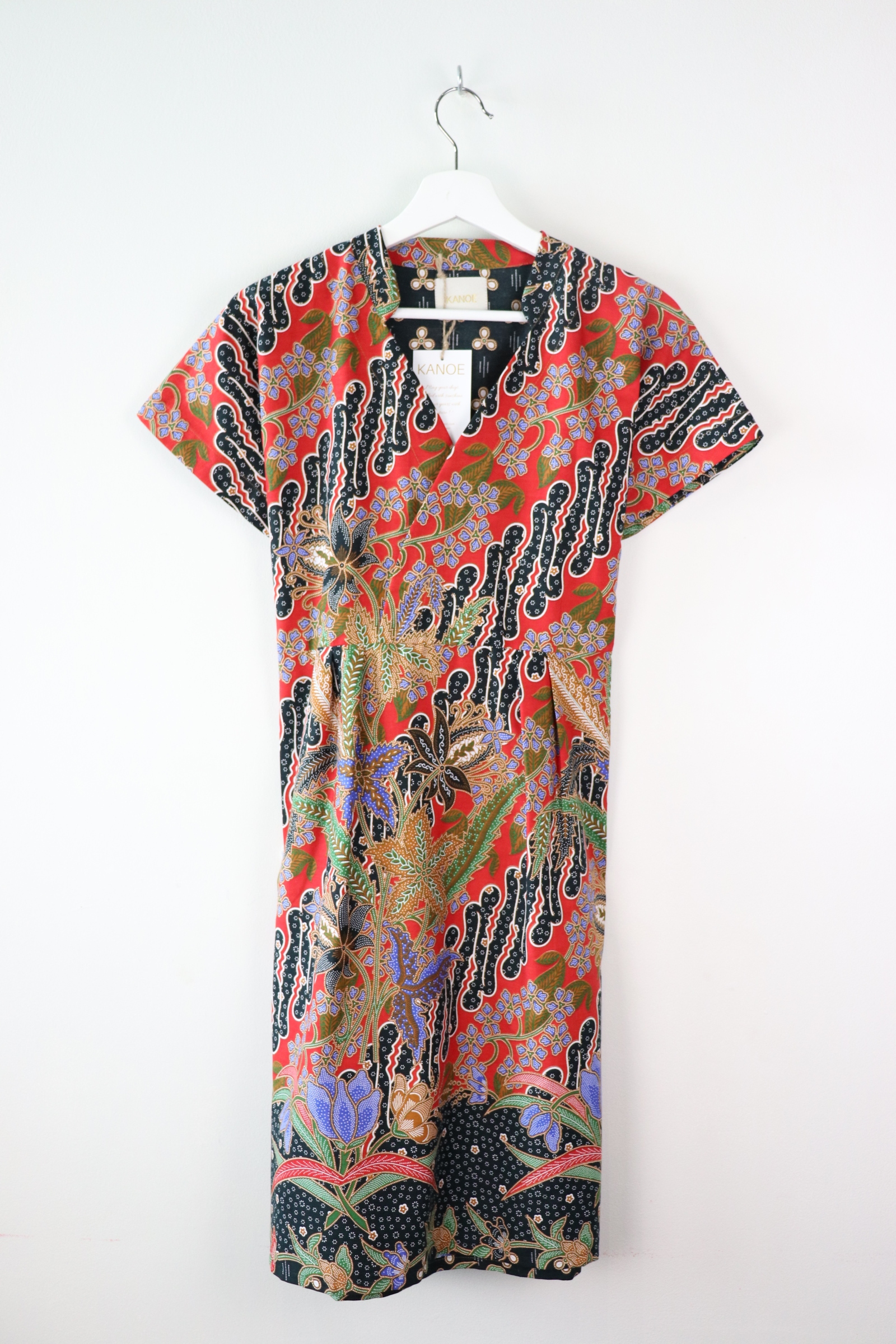Kimono wrap dress w/ mandarin collar  - Alejandra