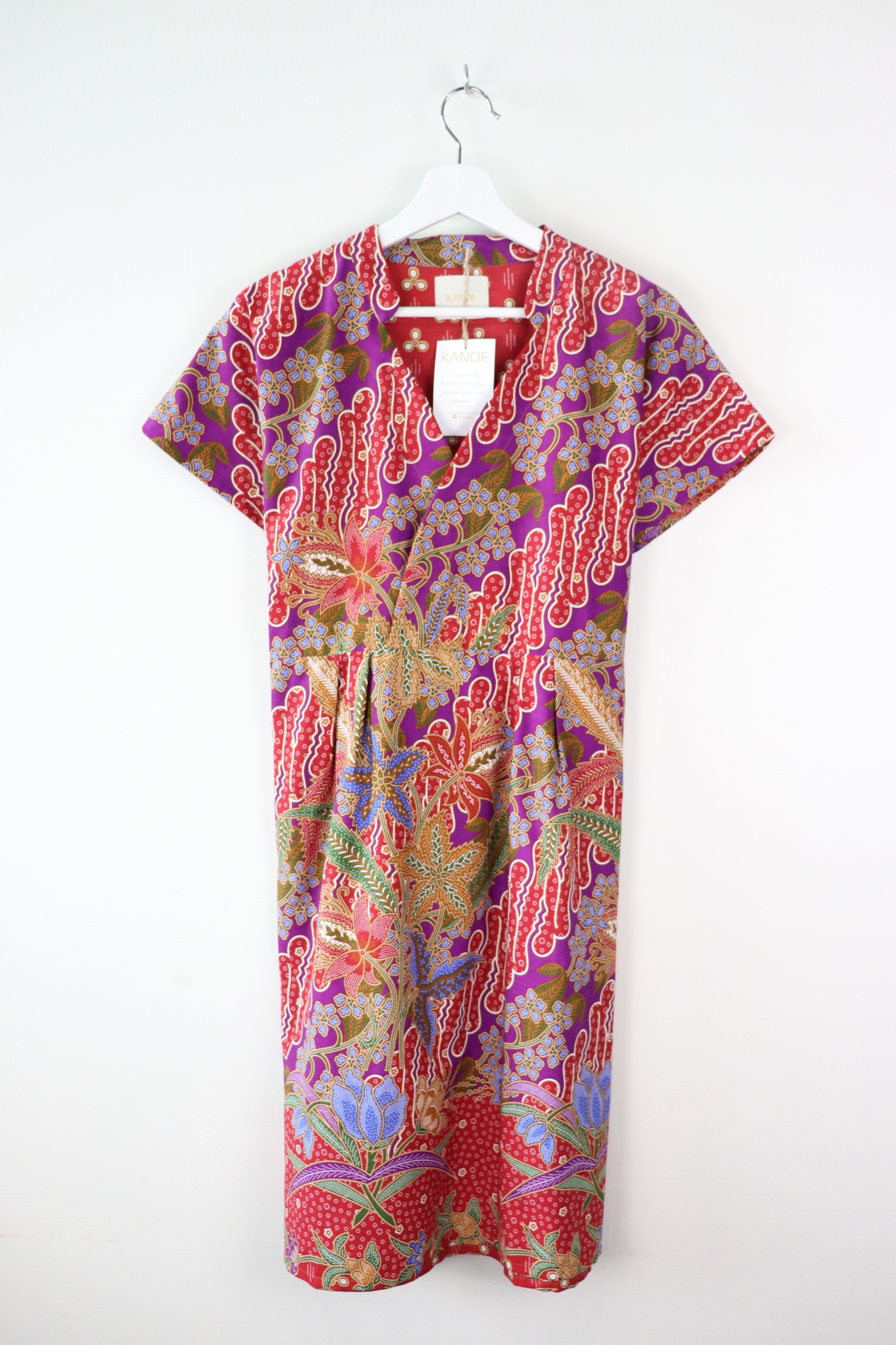 Kimono wrap dress w/ mandarin collar  - Ryleigh