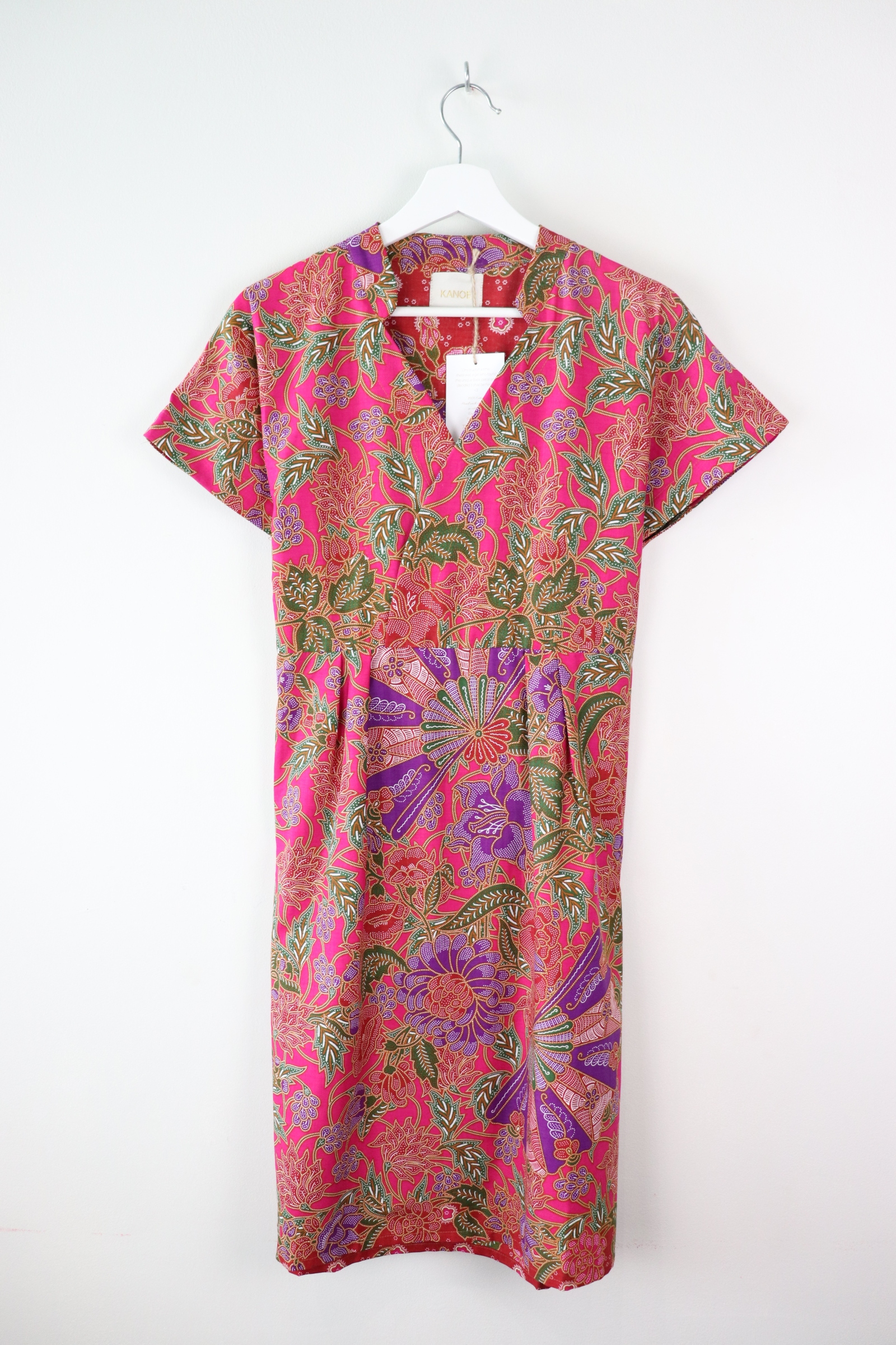 Kimono wrap dress w/ mandarin collar  - Kassidy