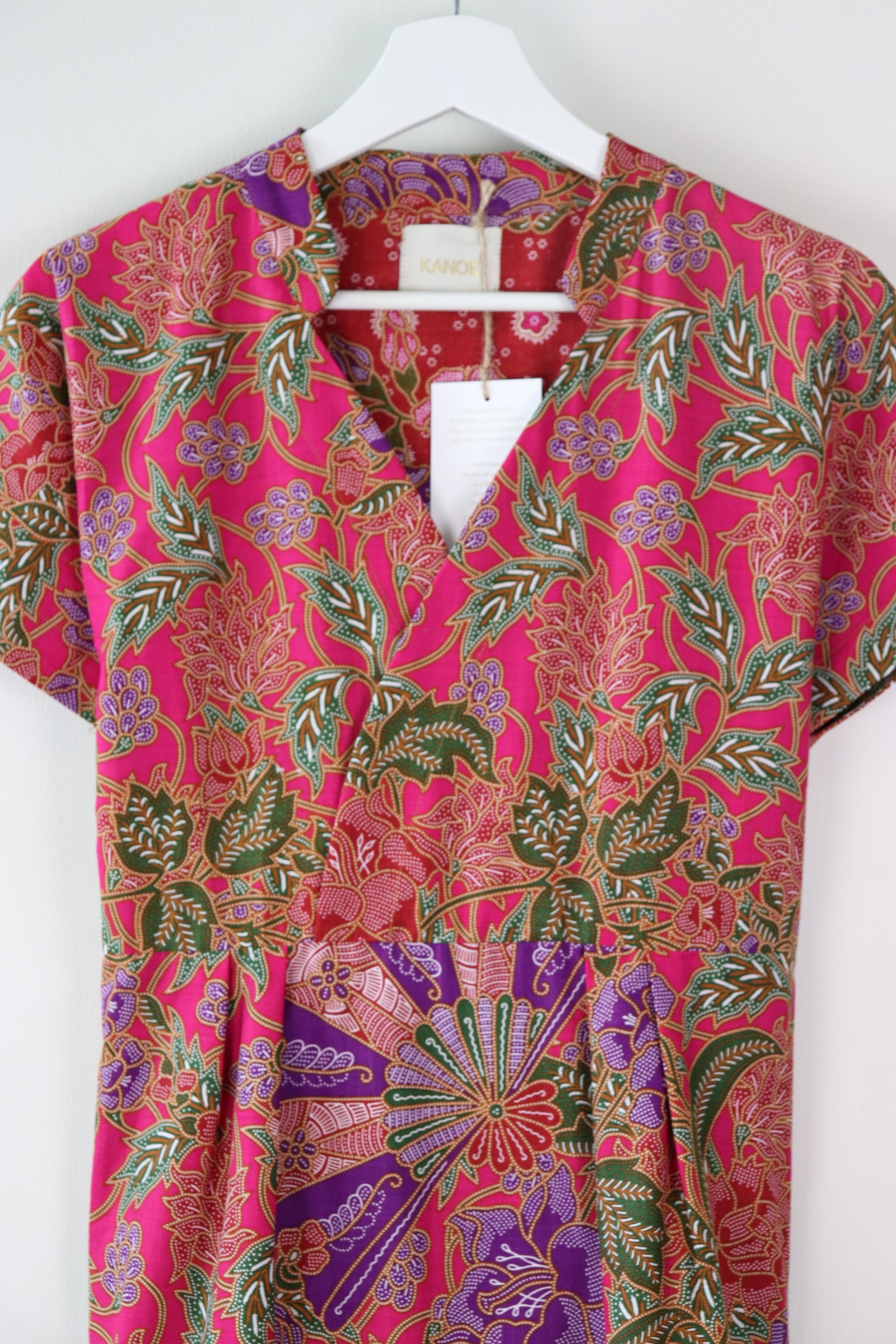 Kimono wrap dress w/ mandarin collar  - Kassidy