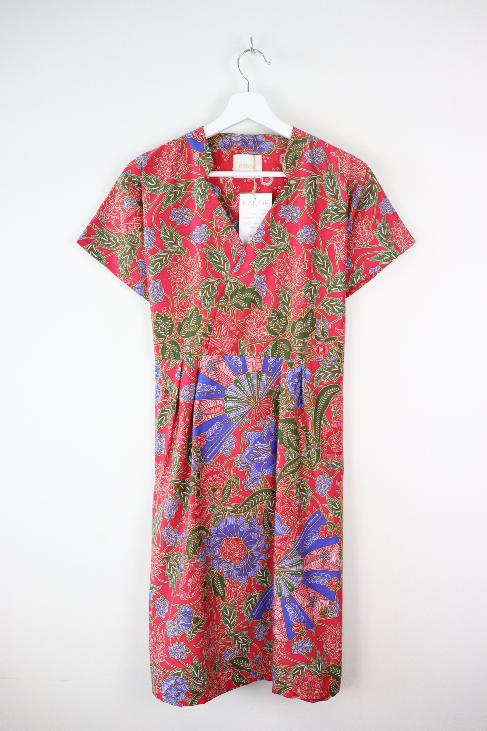 Kimono wrap dress w/ mandarin collar  - Cadence