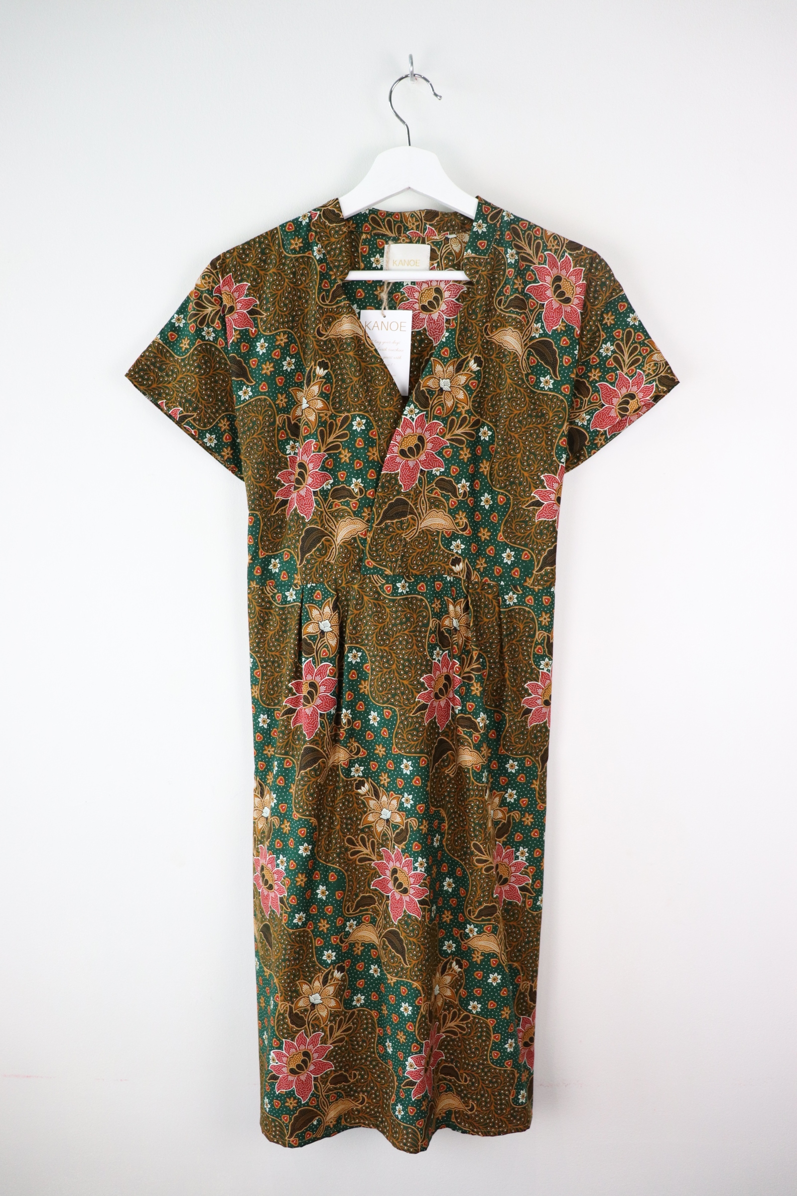 Kimono wrap dress w/ mandarin collar  - Gamora