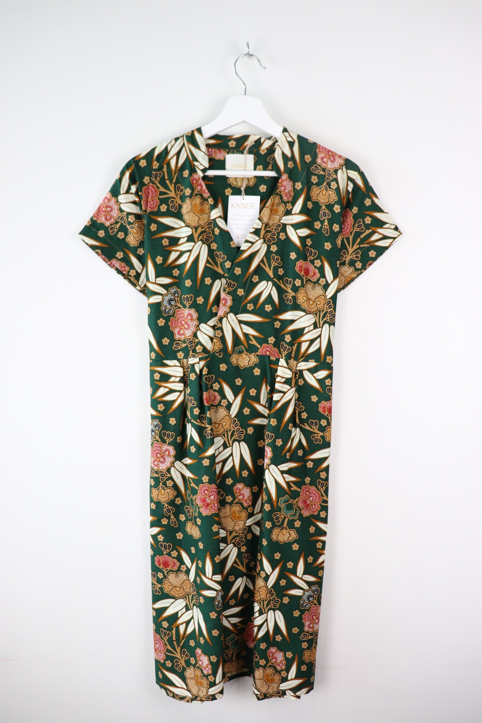 Kimono wrap dress w/ mandarin collar  - Elora