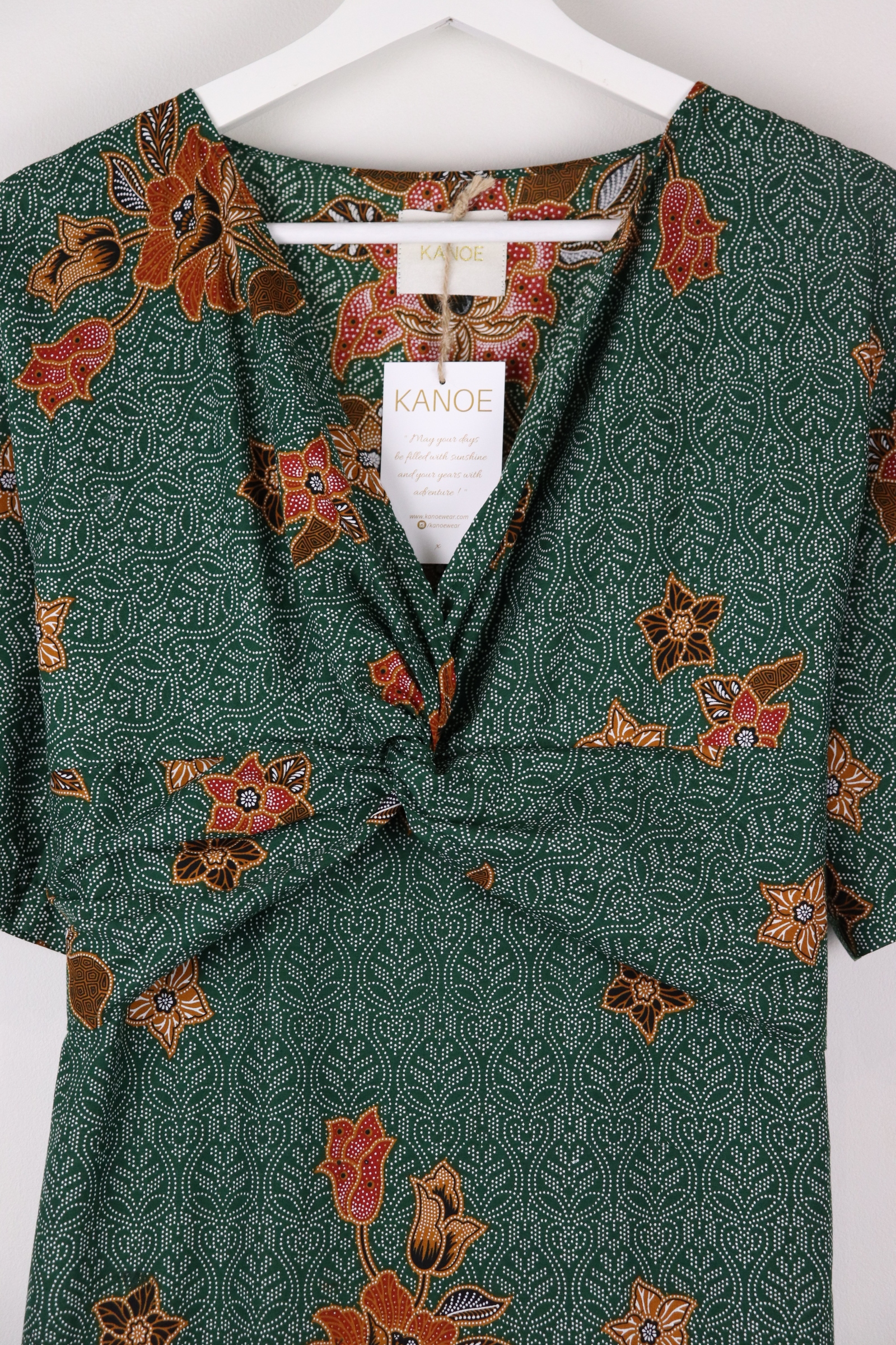 Twisted Front Dress - Paisley