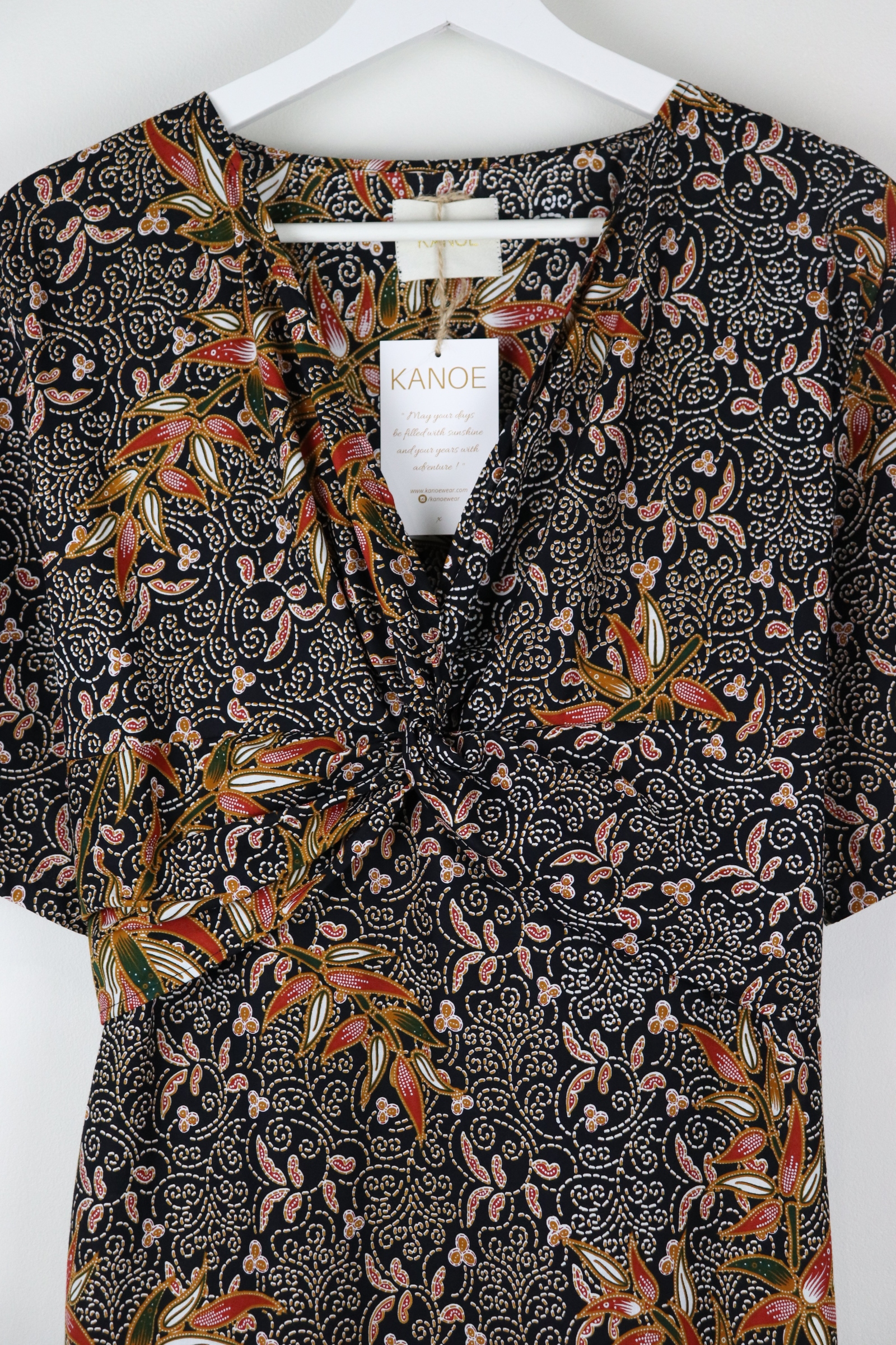 Twisted Front Dress - Magnolia