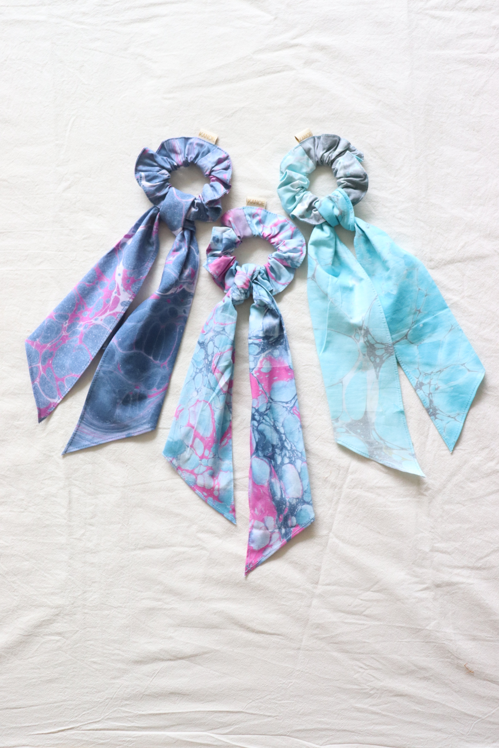 Batik Scrunchie w/ Ribbon [Set of 3] - Willa