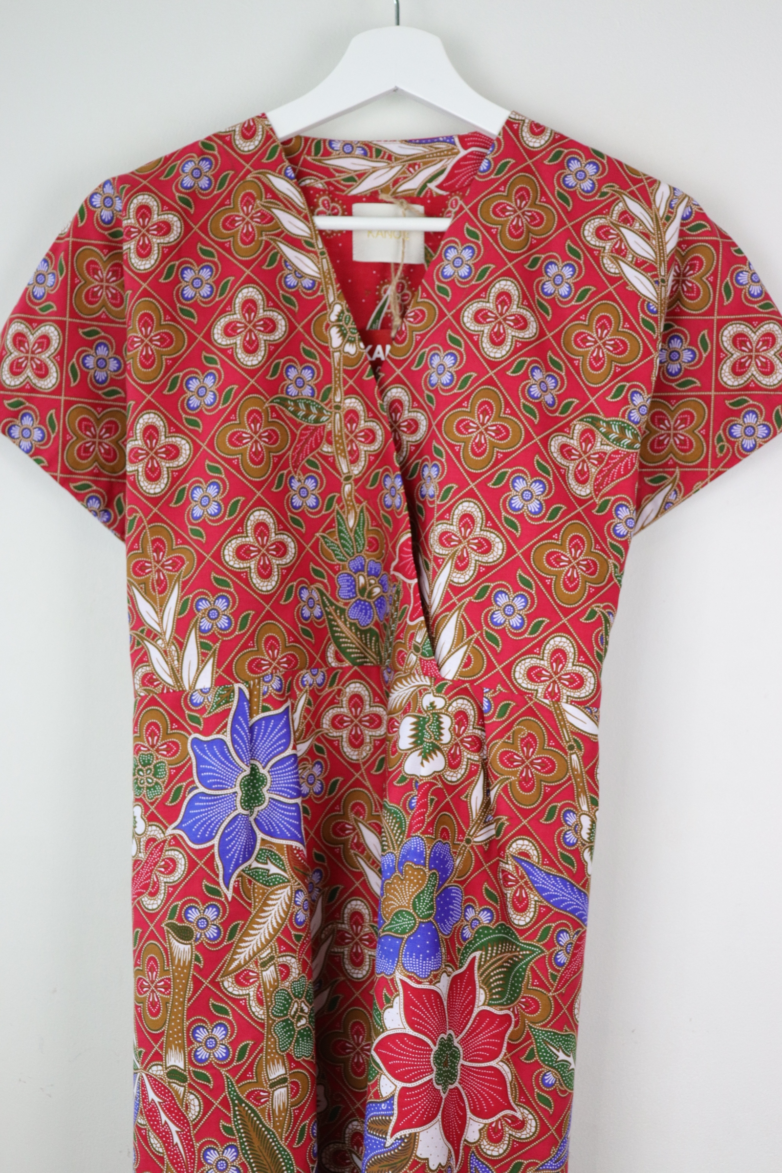 Kimono wrap dress - Nyonya Tiles