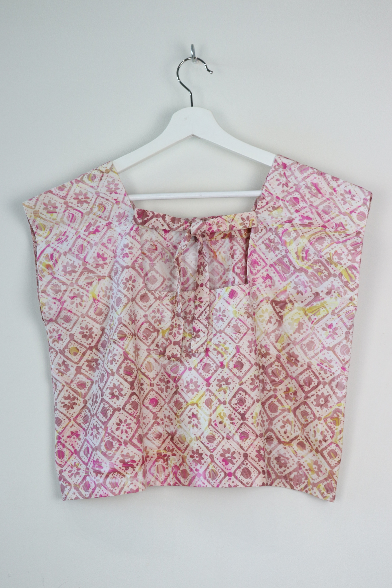 GroceryDate Batik Top - Raspberry Almond  ( Handmade Batik Terap )